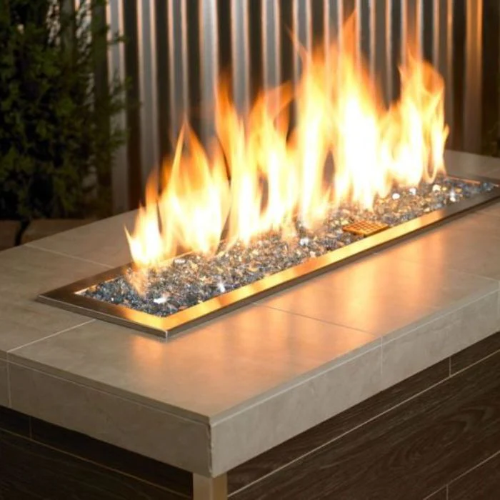 1/4" Pacific Blue Reflective Fire Glass by American Products - Image 2