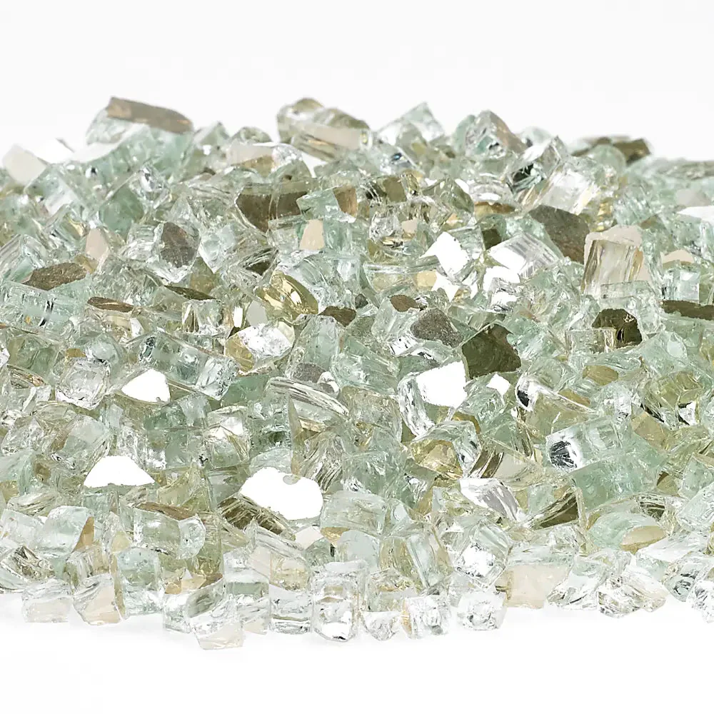 1/4" Platinum Reflective Fire Glass by American Products - Image 3