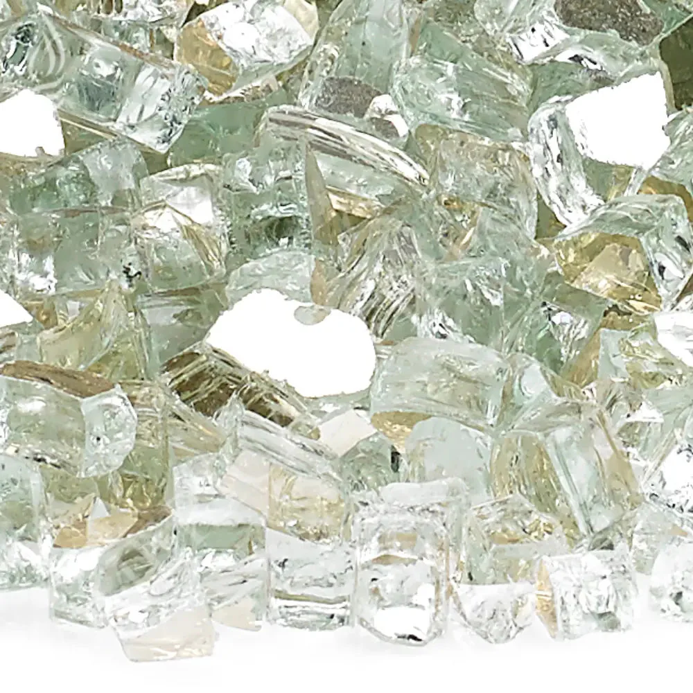 1/4" Platinum Reflective Fire Glass by American Products - Image 4