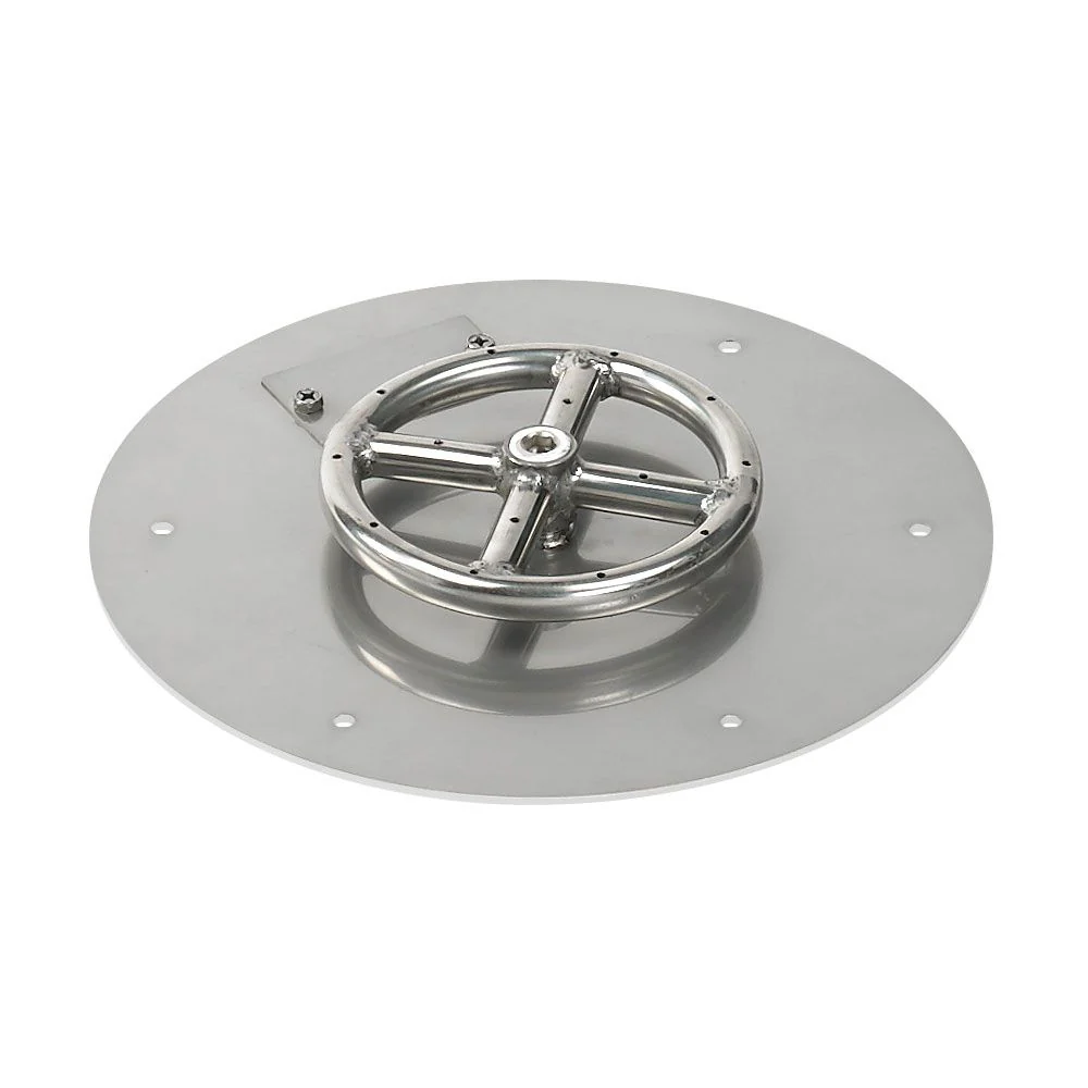 12" Round Stainless Steel Flat Pan with Spark Ignition Kit – Natural Gas by American Fire Products - Image 6