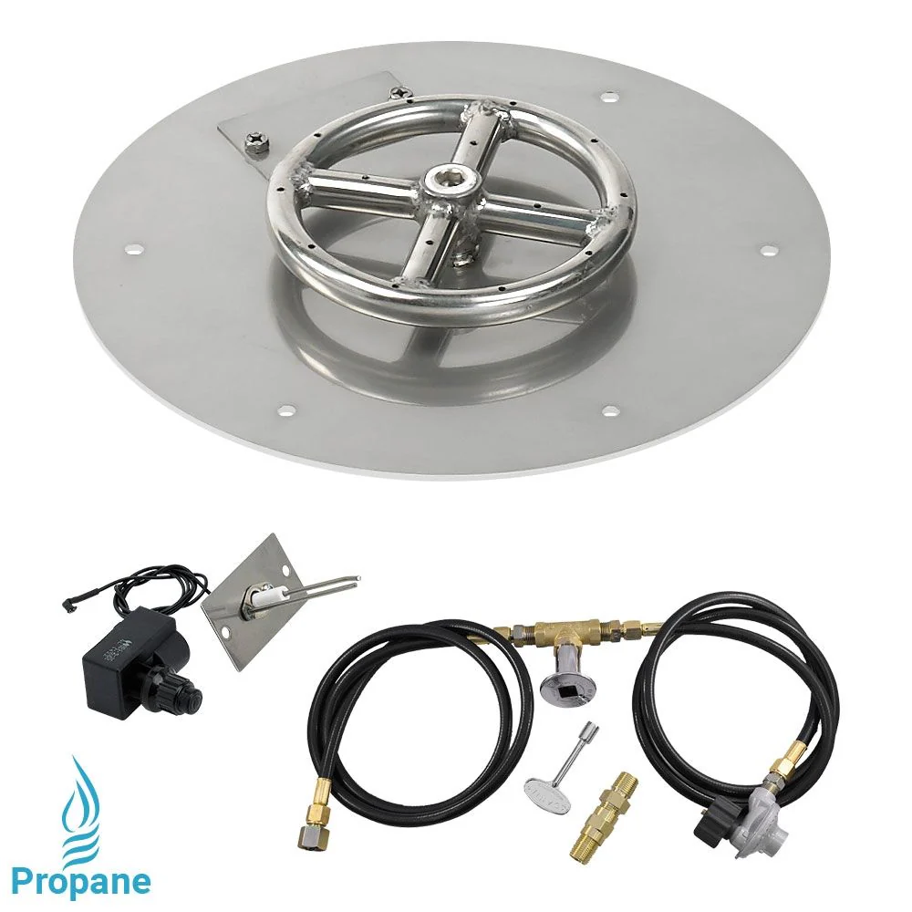 12" Round Stainless Steel Flat Pan with Spark Ignition Kit – Propane by American Fire Products - Image 7