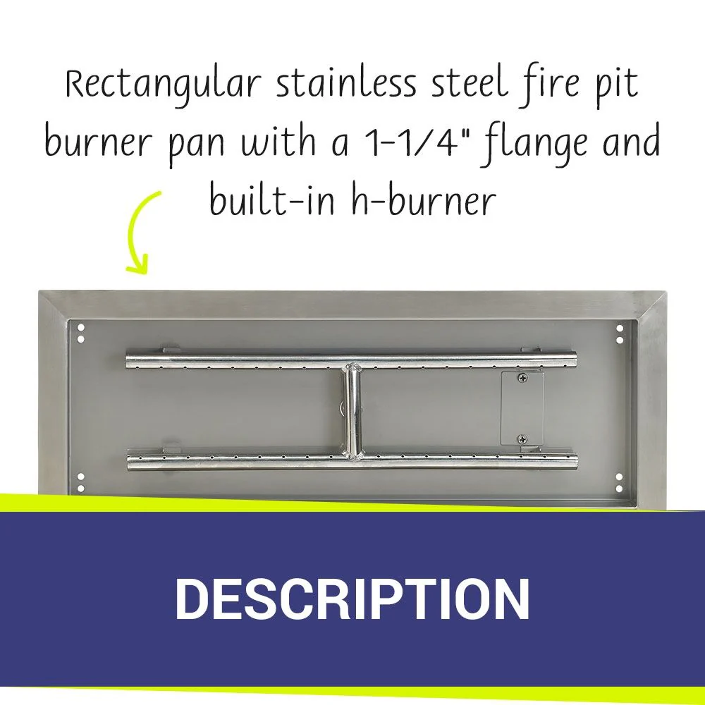 24" x 8" Rectangle Stainless Steel Drop-In Pan by American Fire Products - Image 6