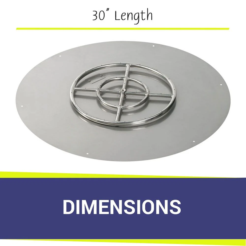 30" Round Stainless Steel Flat Pan with All-Weather Electronic Ignition System - Propane by American Fire Products - Image 5