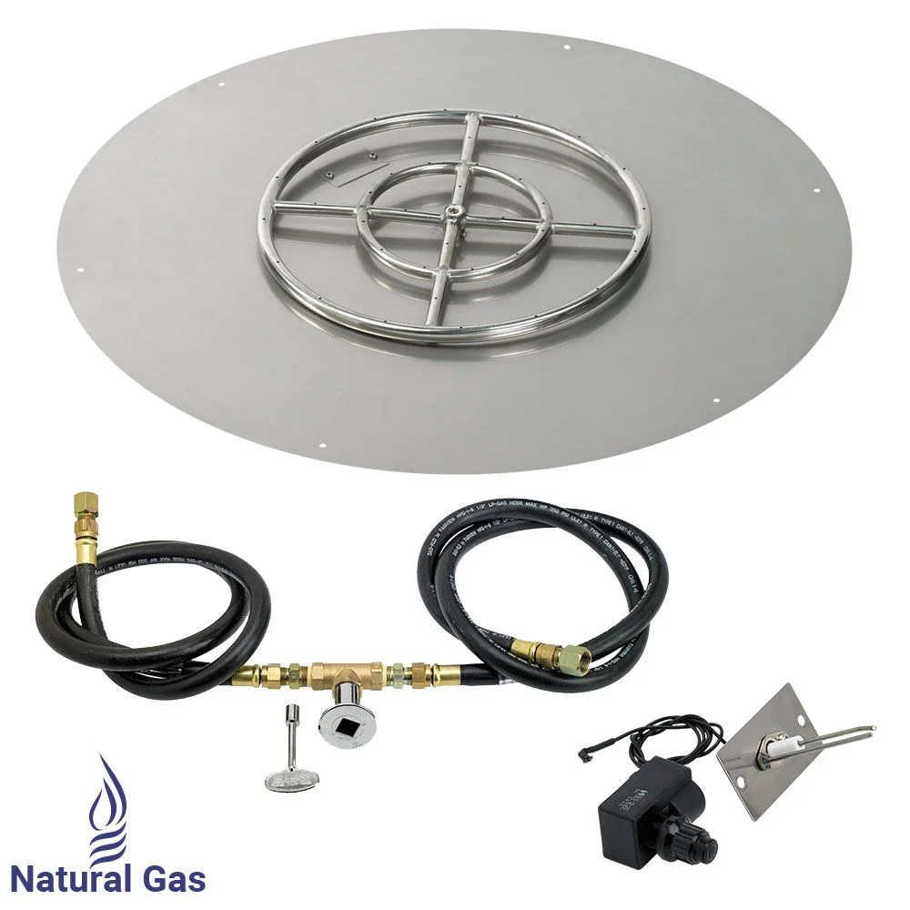 Round Stainless Steel Flat Pan with Spark Ignition Kit by American Fire Products - Image 10