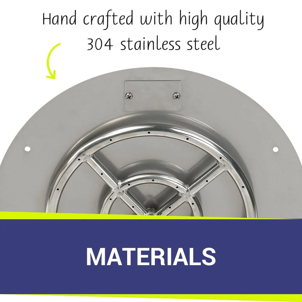 30" Round Stainless Steel Flat Pan by American Fire Products - Image 2