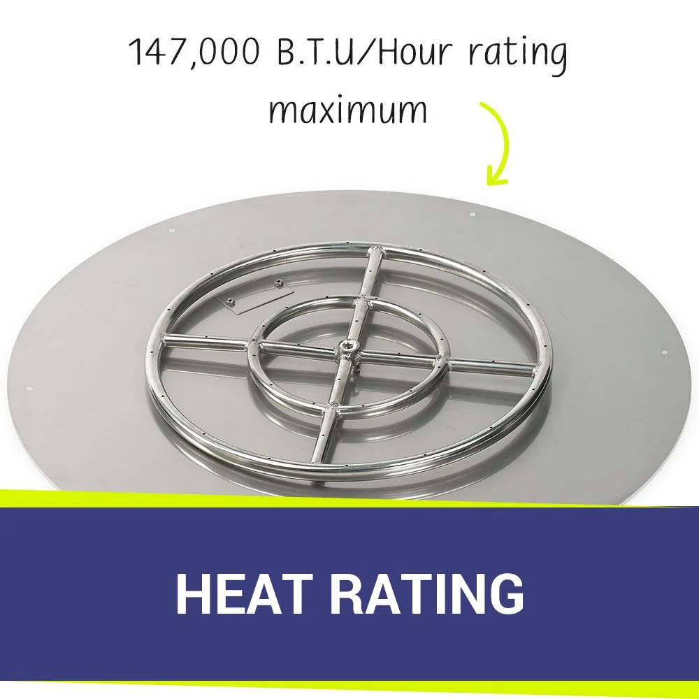 30" Round Stainless Steel Flat Pan by American Fire Products - Image 3