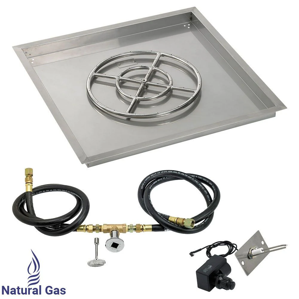 Square Stainless Steel Drop-In Pan with Spark Ignition Kit by American Fire Products - Image 8