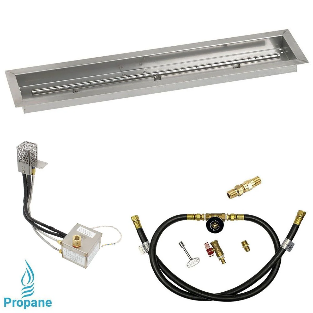 Linear Stainless Steel Drop-In Pan with All-Weather Electronic Ignition System by American Fire Products - Image 5