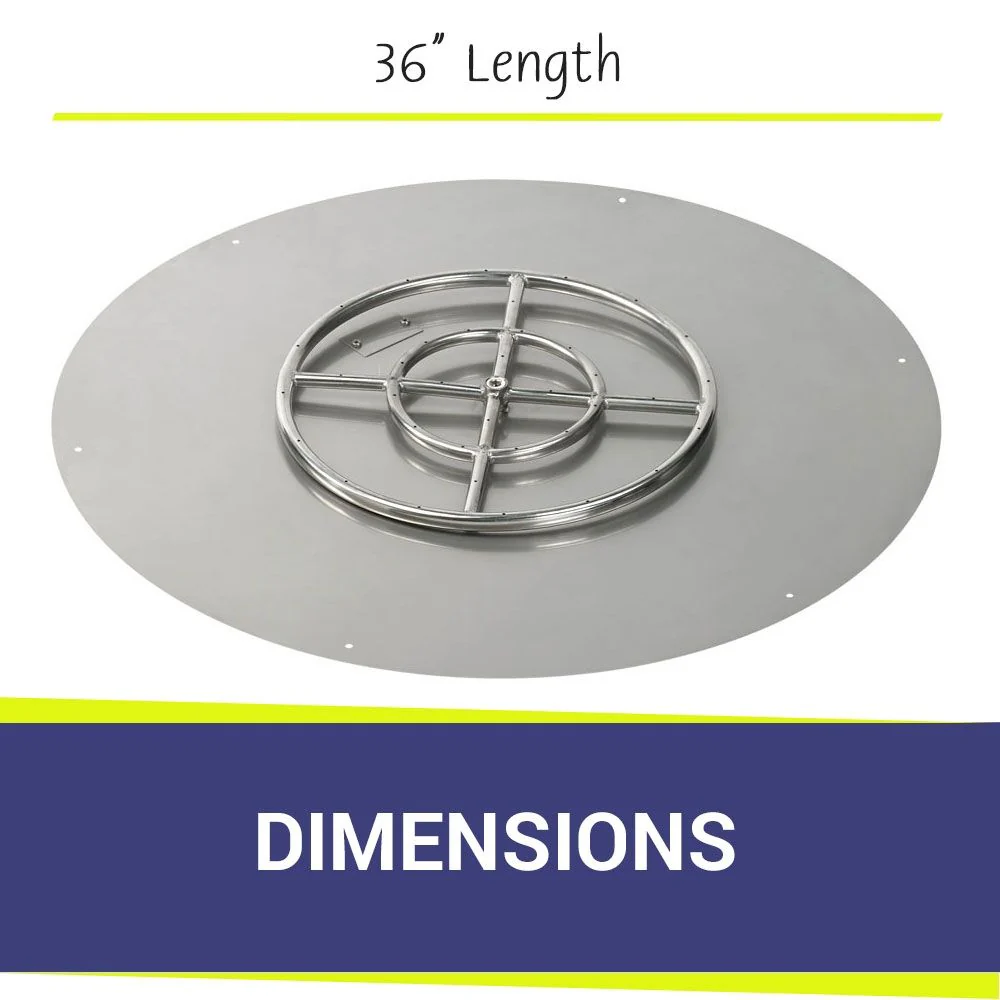 36" Round Stainless Steel Flat Pan with All-Weather Electronic Ignition System - Propane by American Fire Products - Image 5