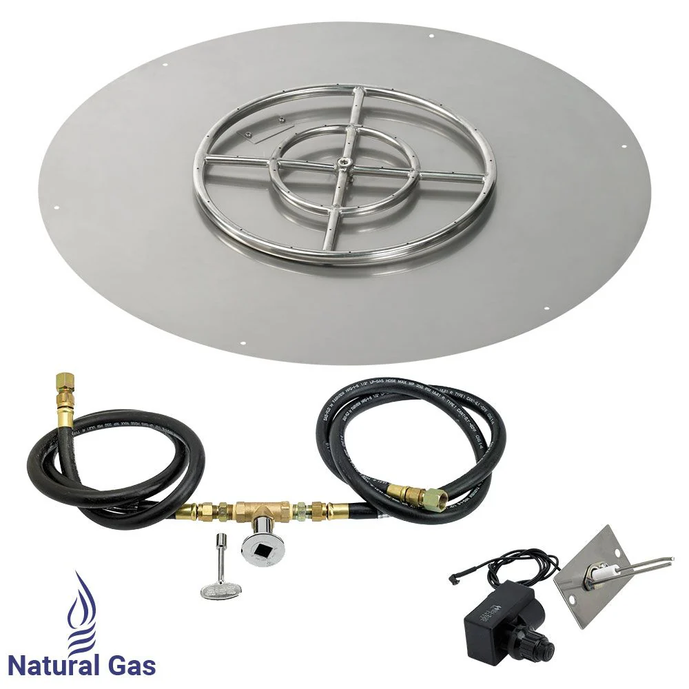 Round Stainless Steel Flat Pan with Spark Ignition Kit by American Fire Products - Image 12