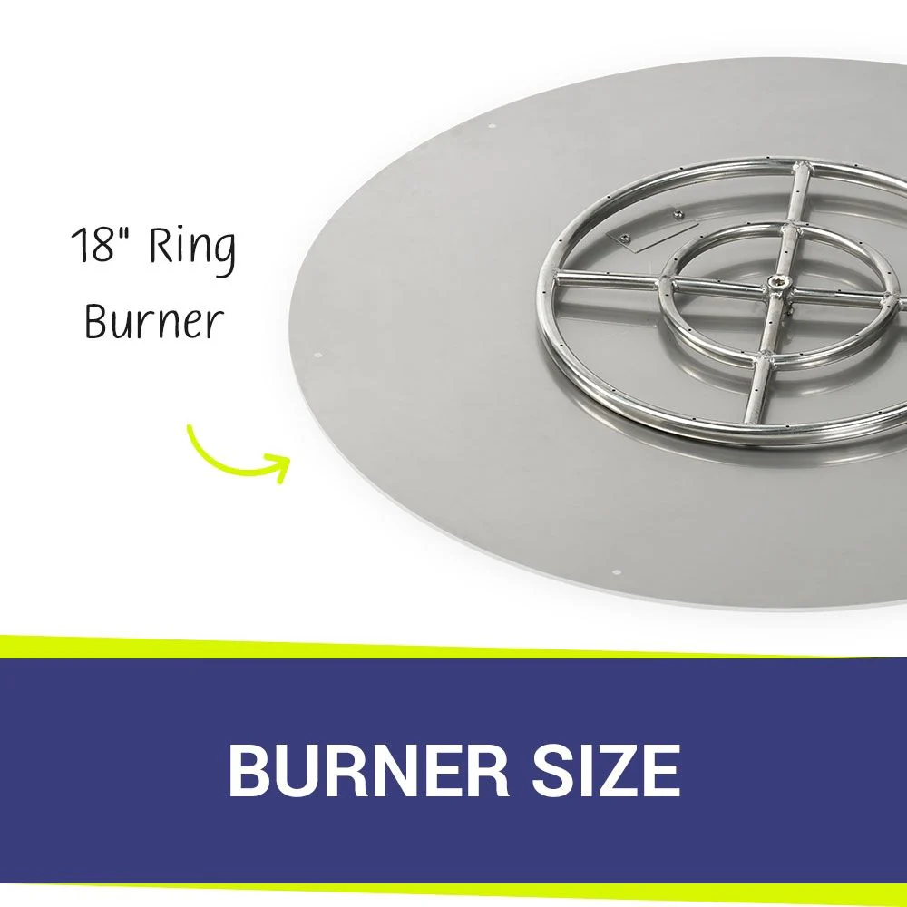 36" Round Stainless Steel Flat Pan by American Fire Products - Image 4