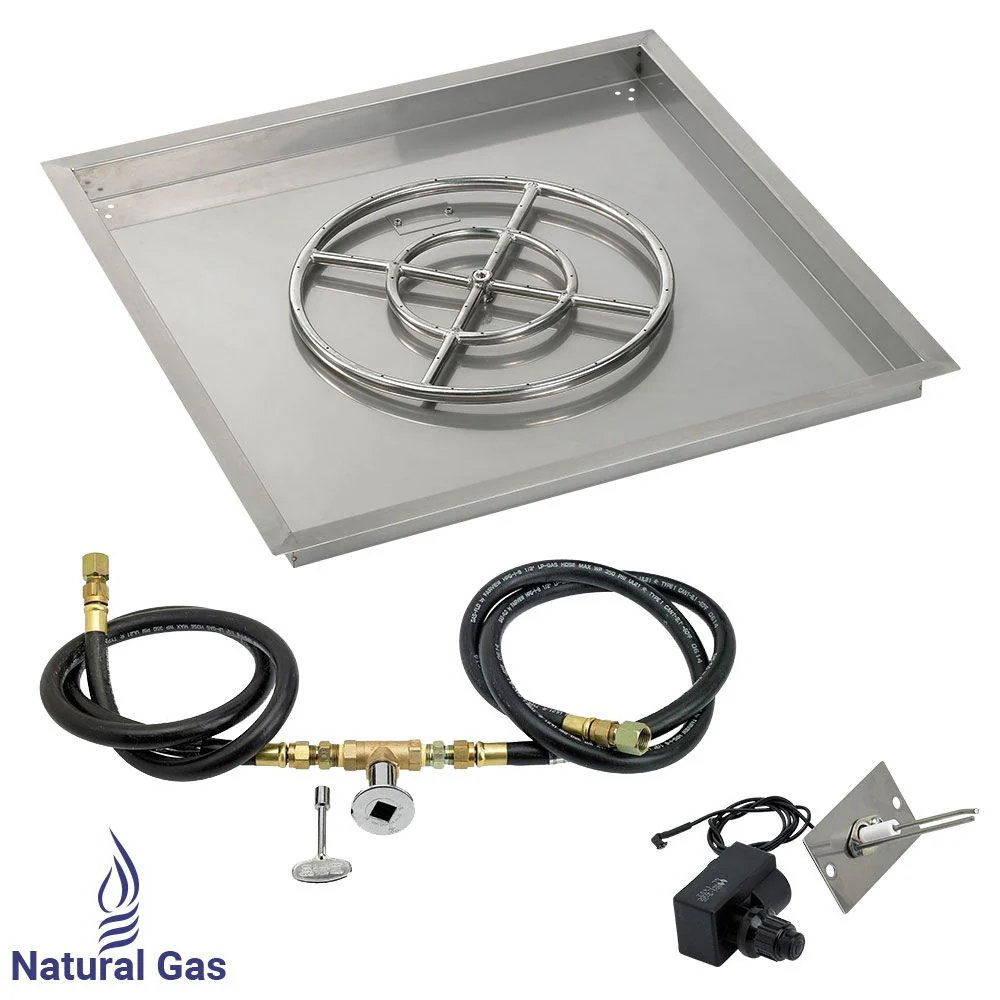 Square Stainless Steel Drop-In Pan with Spark Ignition Kit by American Fire Products - Image 10