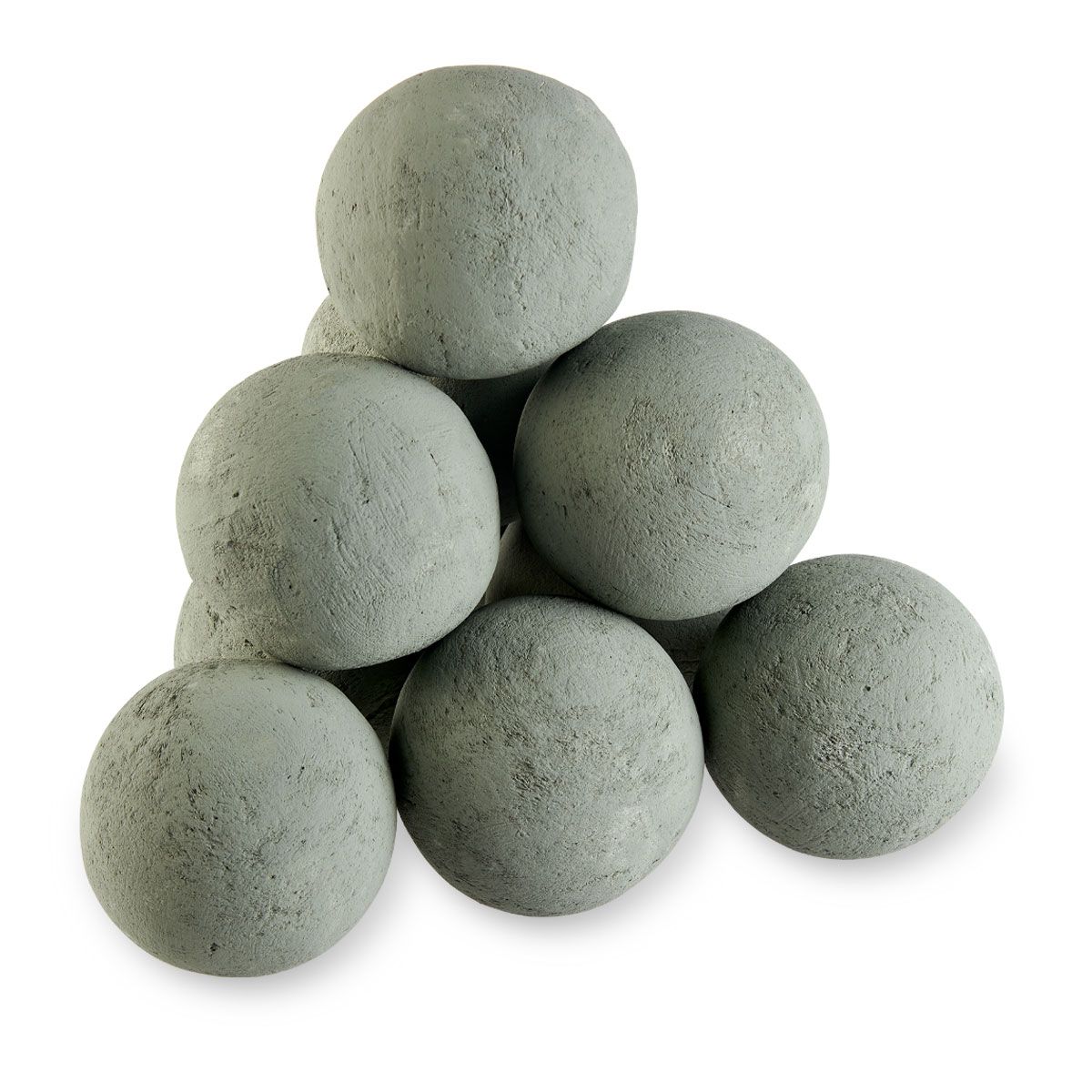 4" Cape Gray Lite Stone Fire Balls - Set of 6 by American Fire Products - Image 2