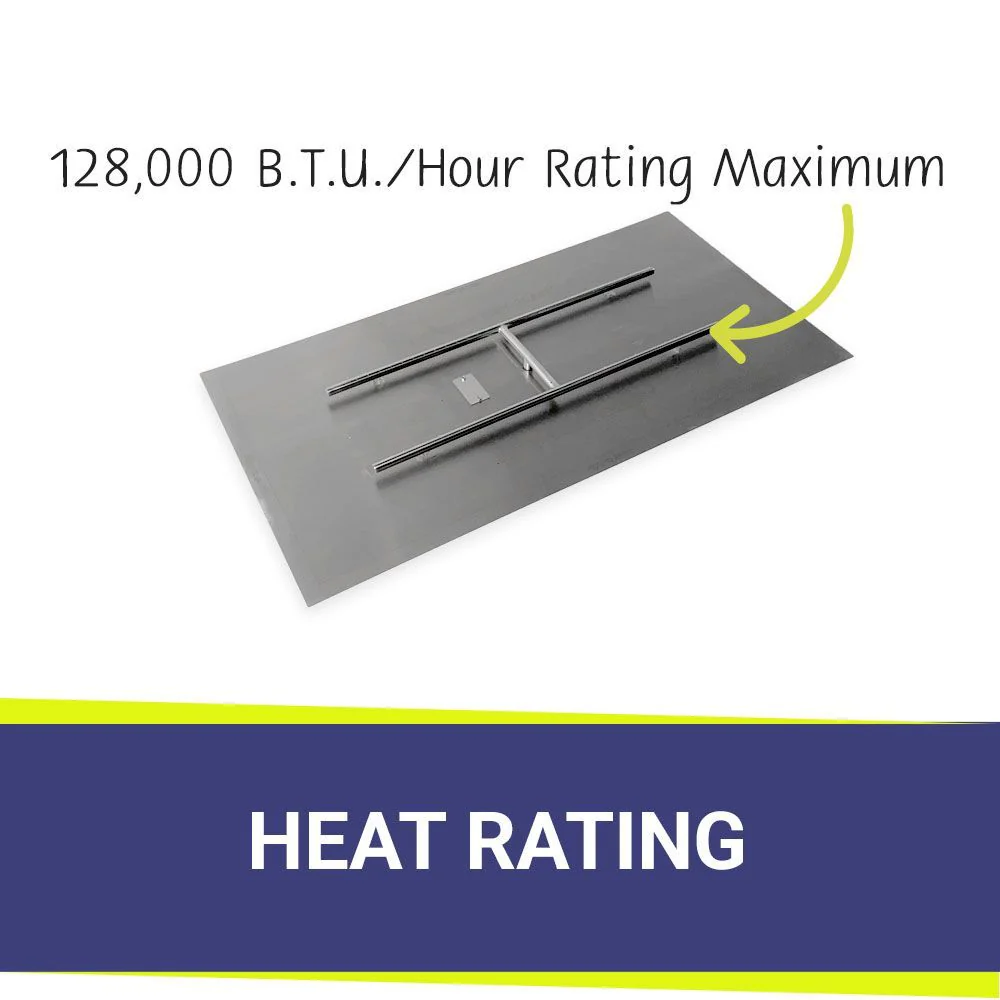 48" x 14" Rectangle Stainless Steel Flat Pan with Spark Ignition Kit - Natural Gas by American Fire Products - Image 4
