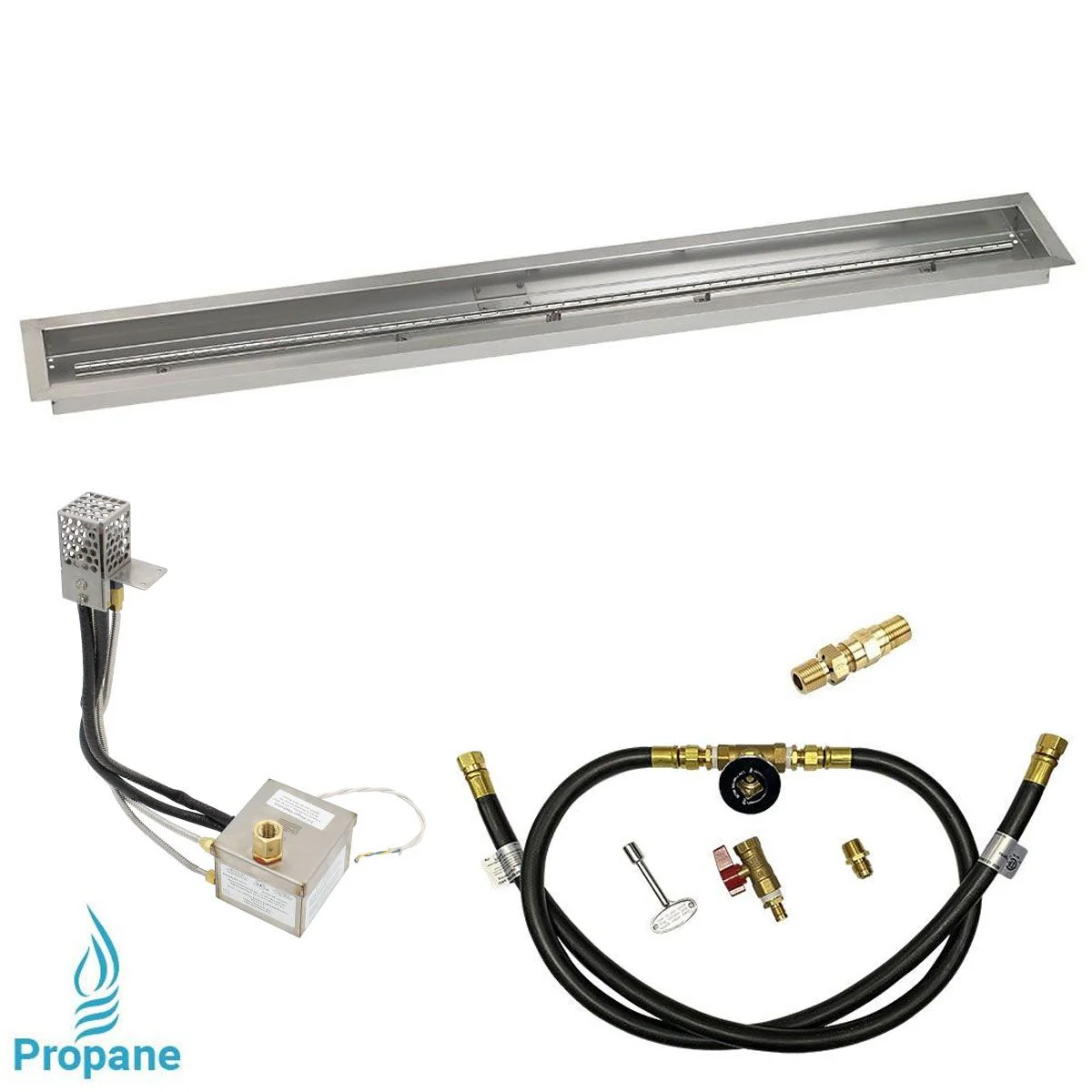 Linear Stainless Steel Drop-In Pan with All-Weather Electronic Ignition System by American Fire Products - Image 9