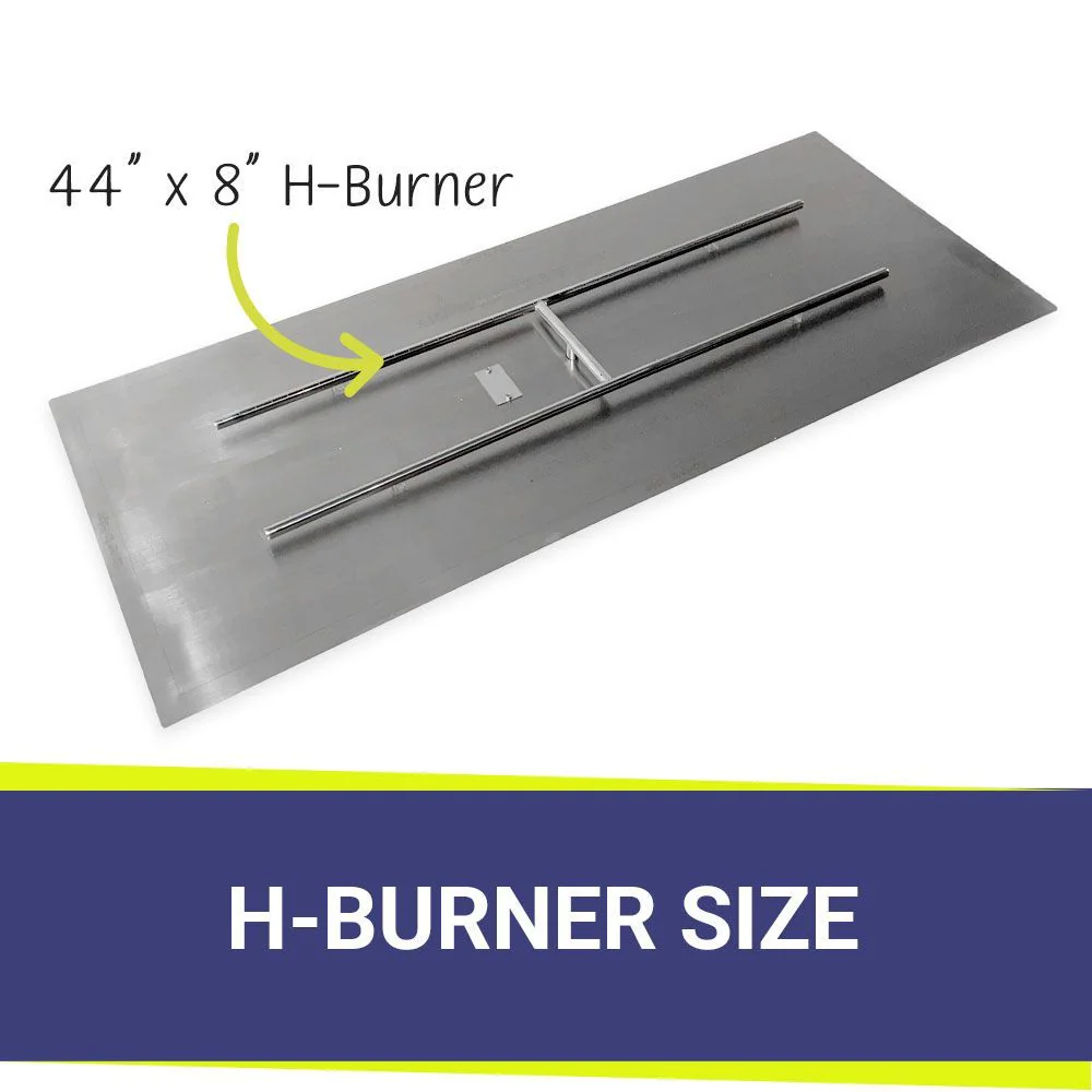 60" x 24" Rectangle Stainless Steel Flat Pan with Spark Ignition Kit - Natural Gas by American Fire Products - Image 3