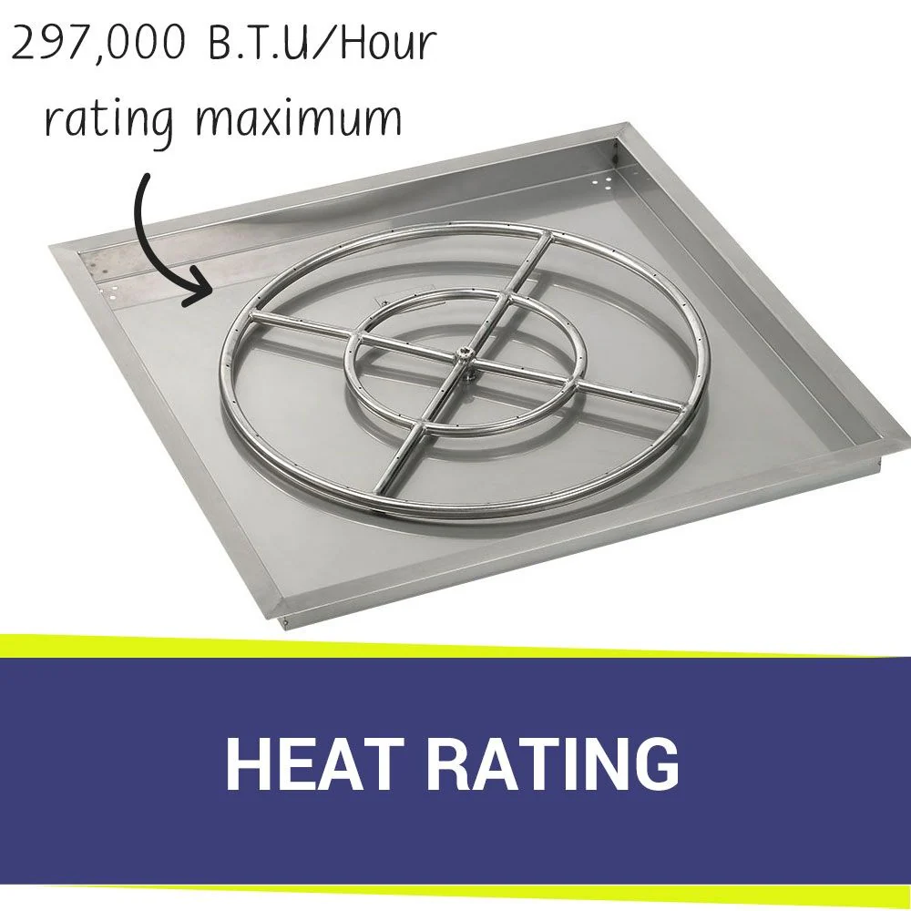 30" Square High Capacity Stainless Steel Drop-In Pan with All-Weather Electronic Ignition System - Propane by American Fire Products - Image 2