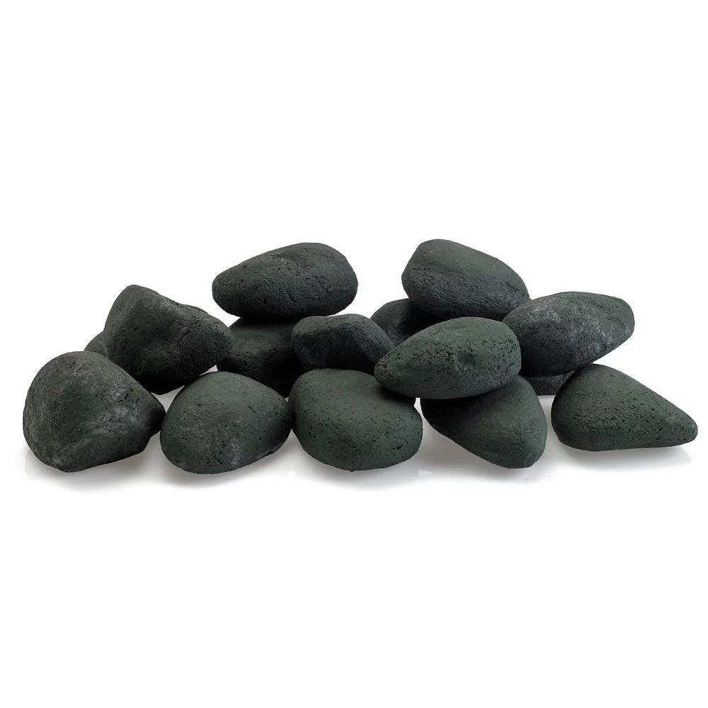 Matte Black Lite Stones - Set of 15 by American Fire Products - Image 2