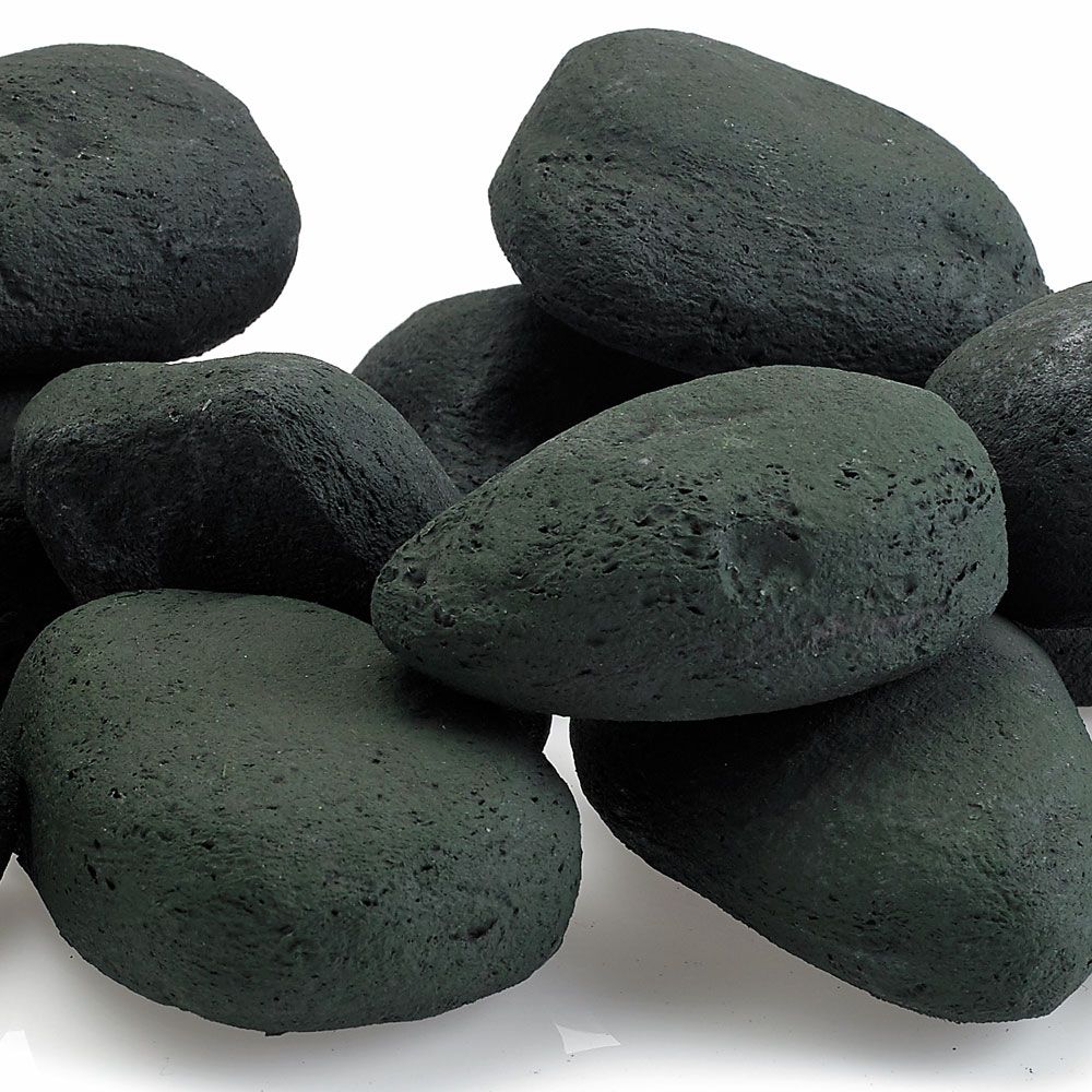 Matte Black Lite Stones - Set of 15 by American Fire Products - Image 3
