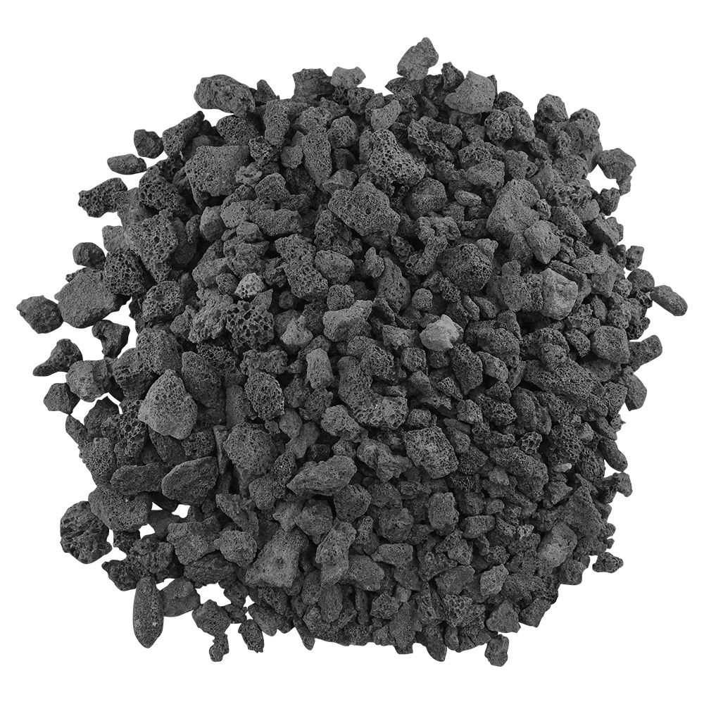 Medium Black Lava Rock by American Fire Proudcts