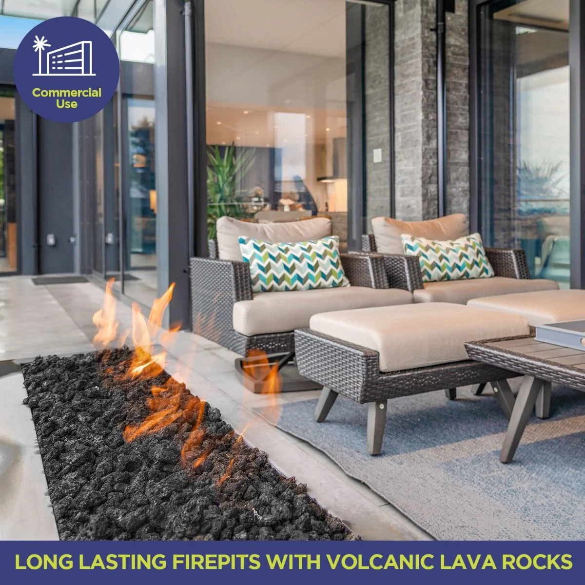 Medium Black Lava Rock by American Fire Proudcts - Image 4