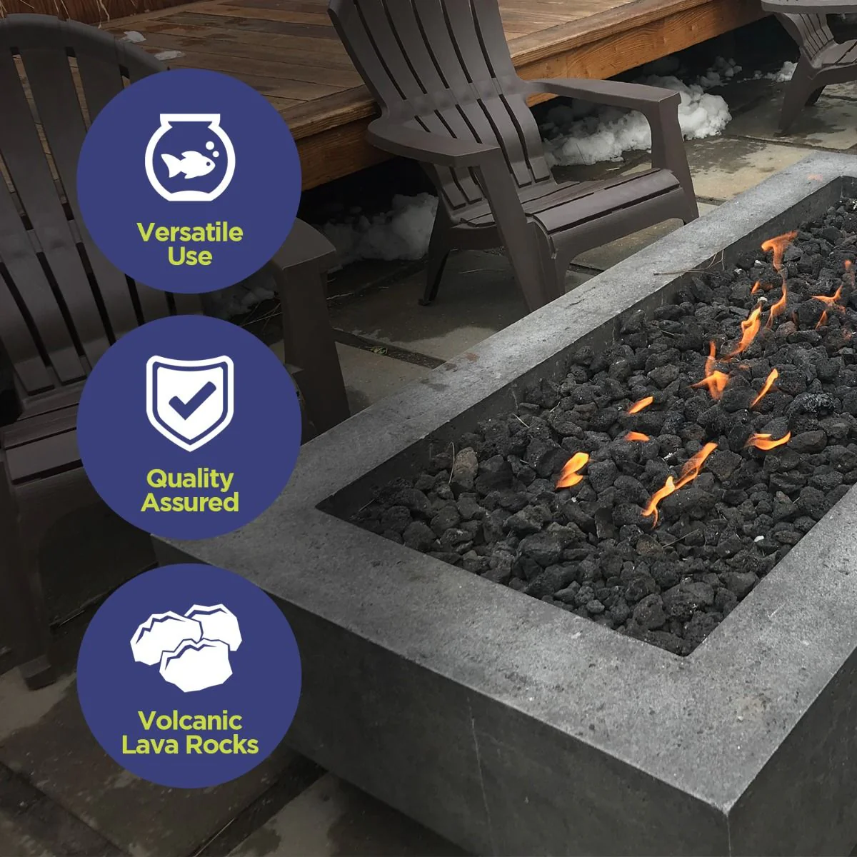 Medium Black Lava Rock by American Fire Proudcts - Image 5