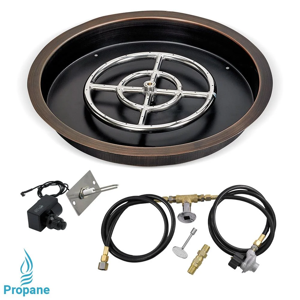 Round Drop-In Pan with Spark Ignition Kit by American Fire Products - Image 3