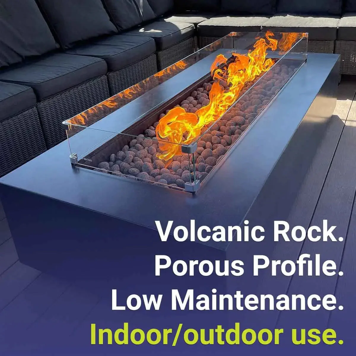 Large Gray Lava Stone by American Fire Products - Image 7