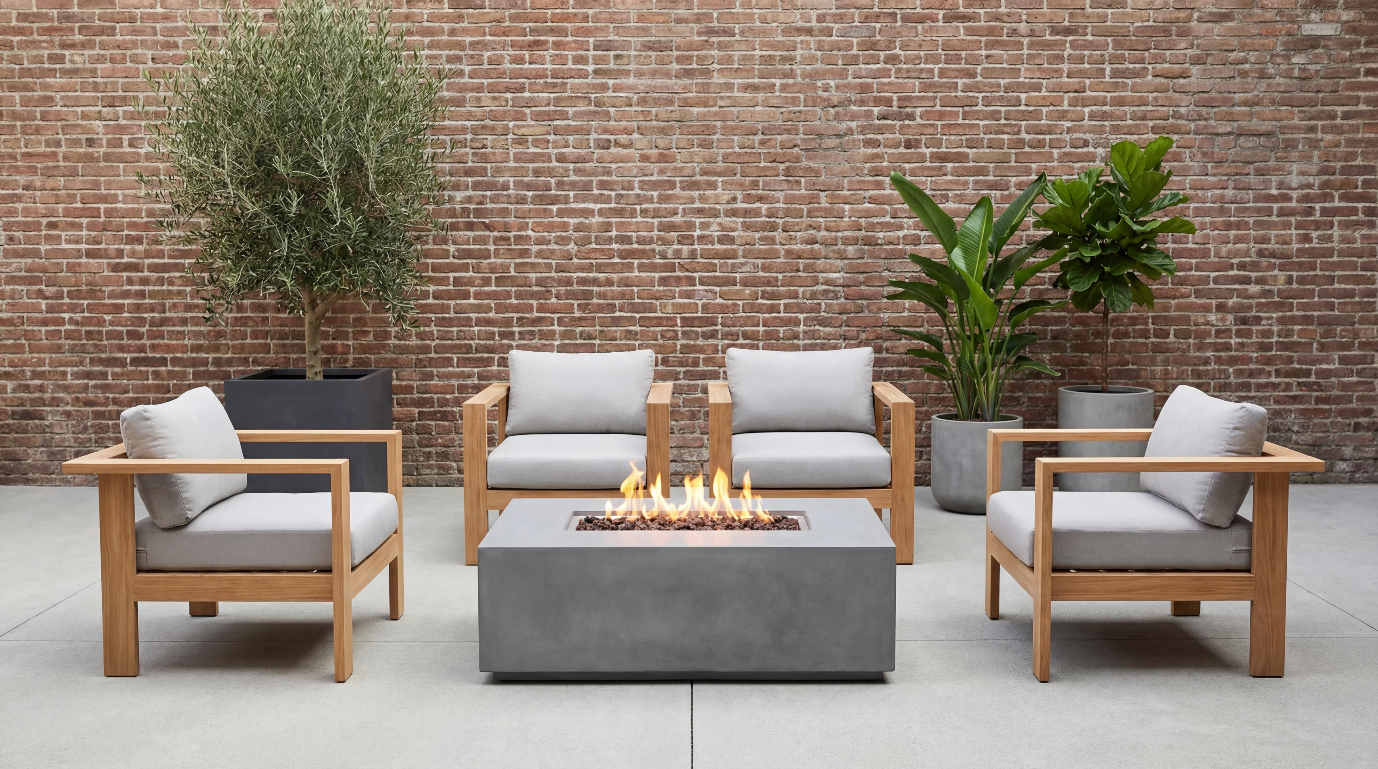 Ando 5-Piece Conversation Set with Fire Pit - Image 6