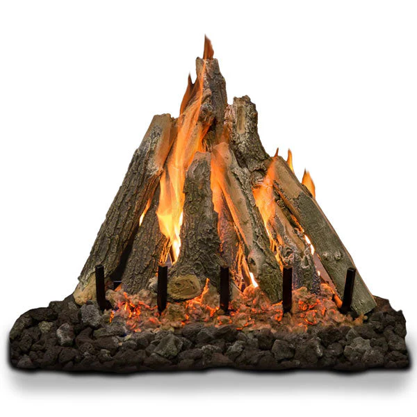 Arizona Weathered Oak Kiva Vented Gas Logs by Grand Canyon Gas Logs - Image 3