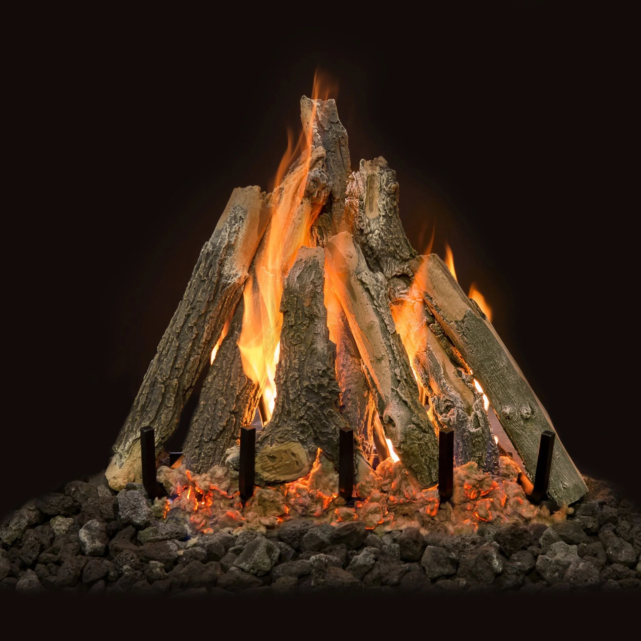 Arizona Weathered Oak Kiva Vented Gas Logs by Grand Canyon Gas Logs - Image 6