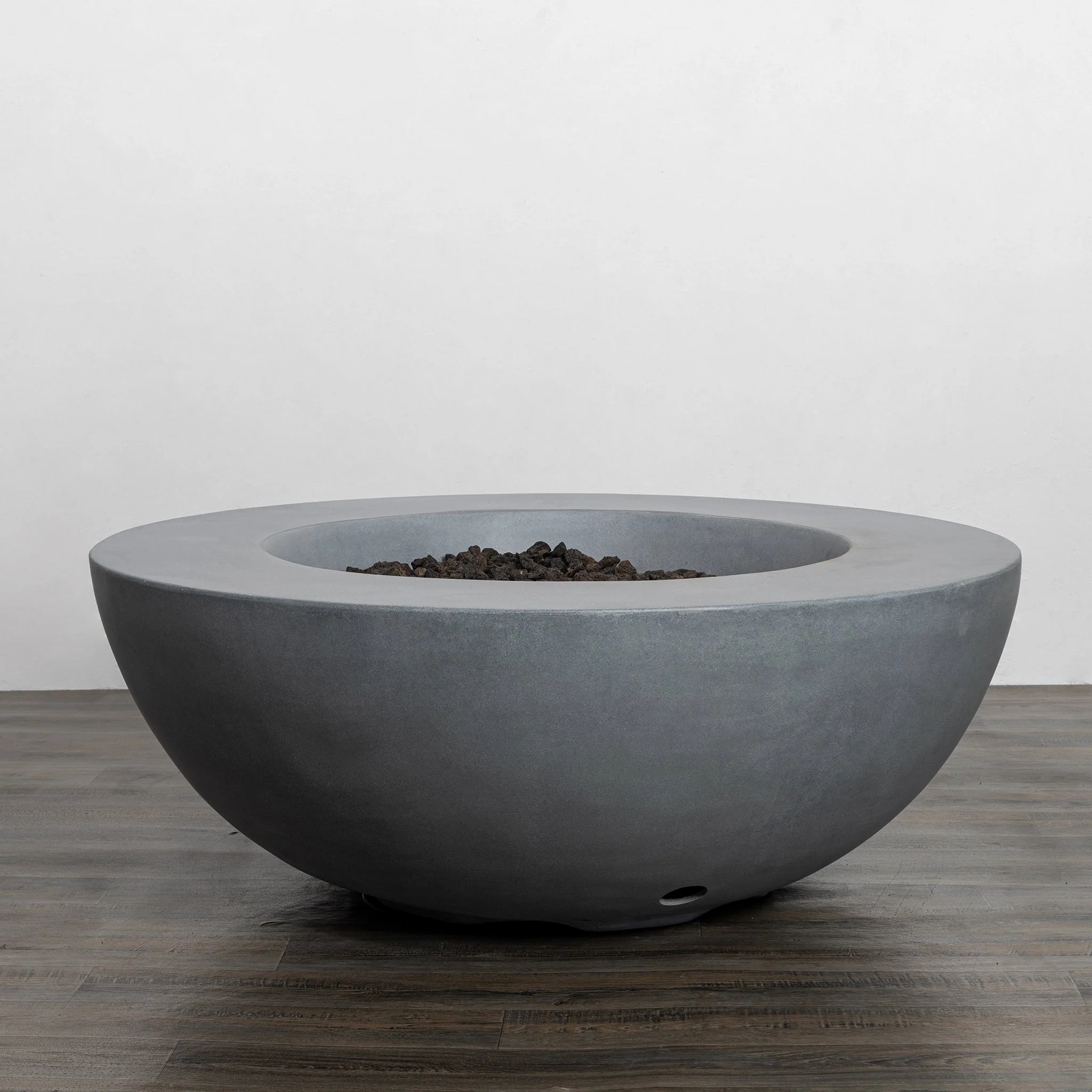 42" Round Beton Concrete (GFRC) Natural Gas Fire Pit - Natural Gray by Starfire Designs - Image 3