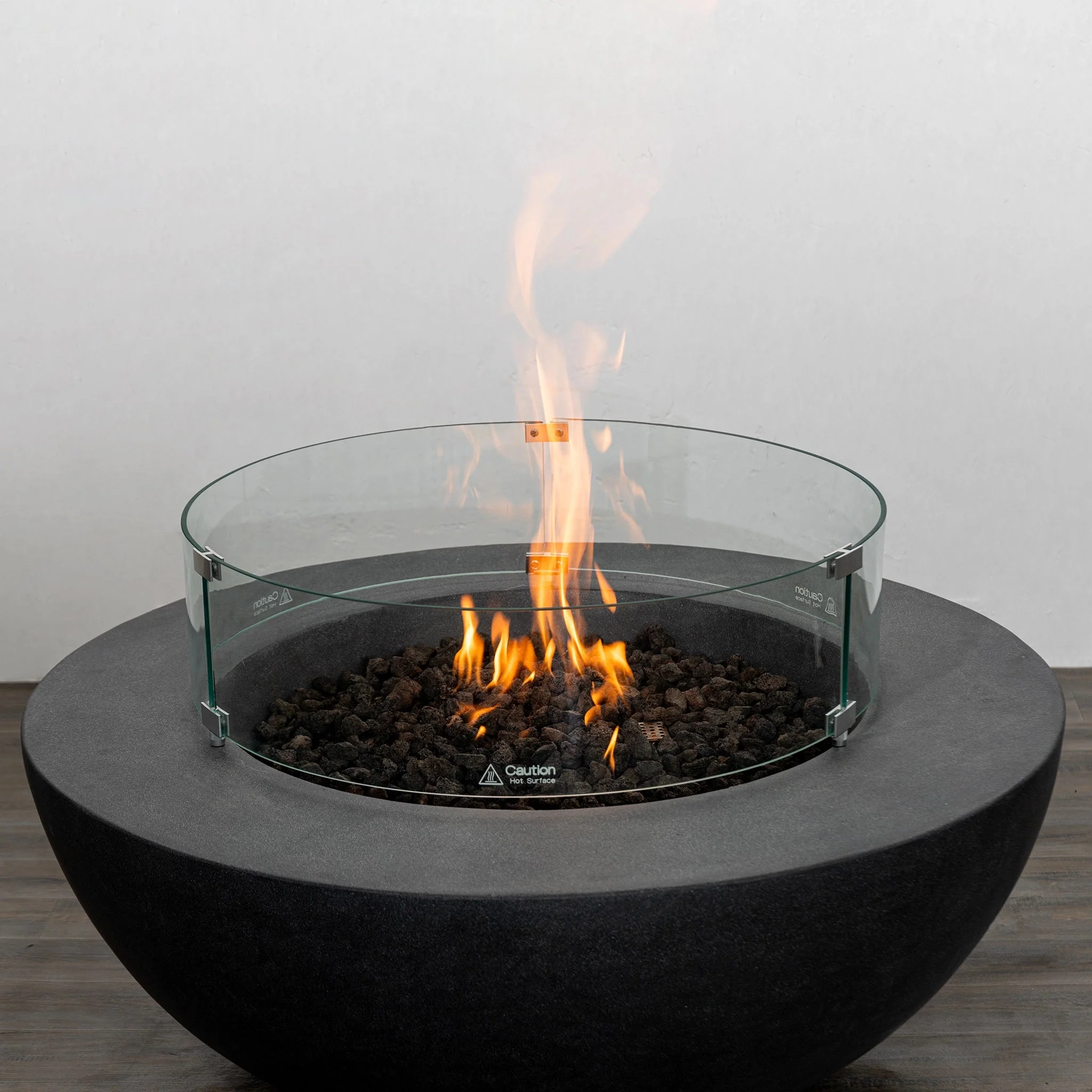 42" Round Beton Concrete (GFRC) Natural Gas Fire Pit by Starfire Designs - Image 12