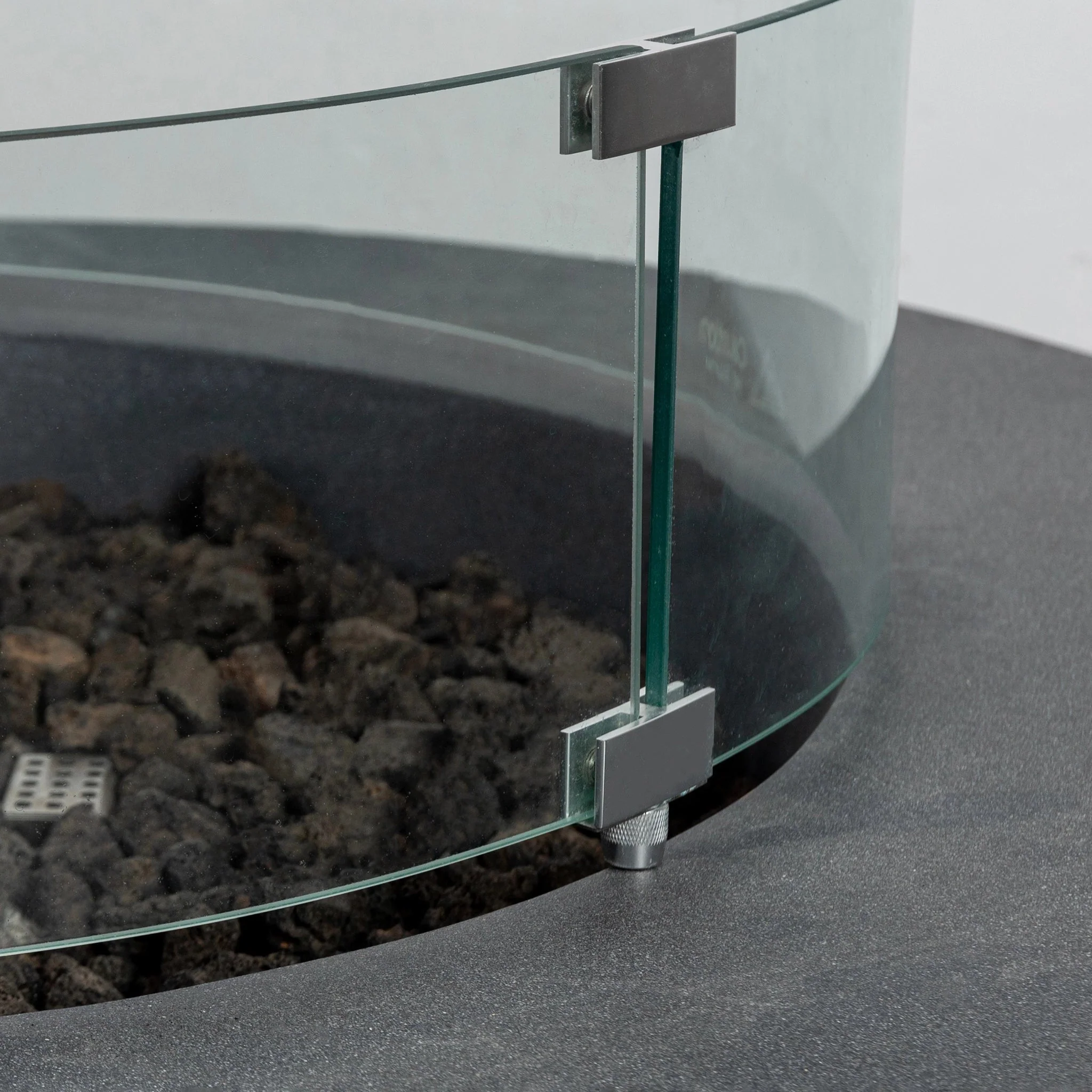 42" Round Beton Concrete (GFRC) Natural Gas Fire Pit by Starfire Designs - Image 16