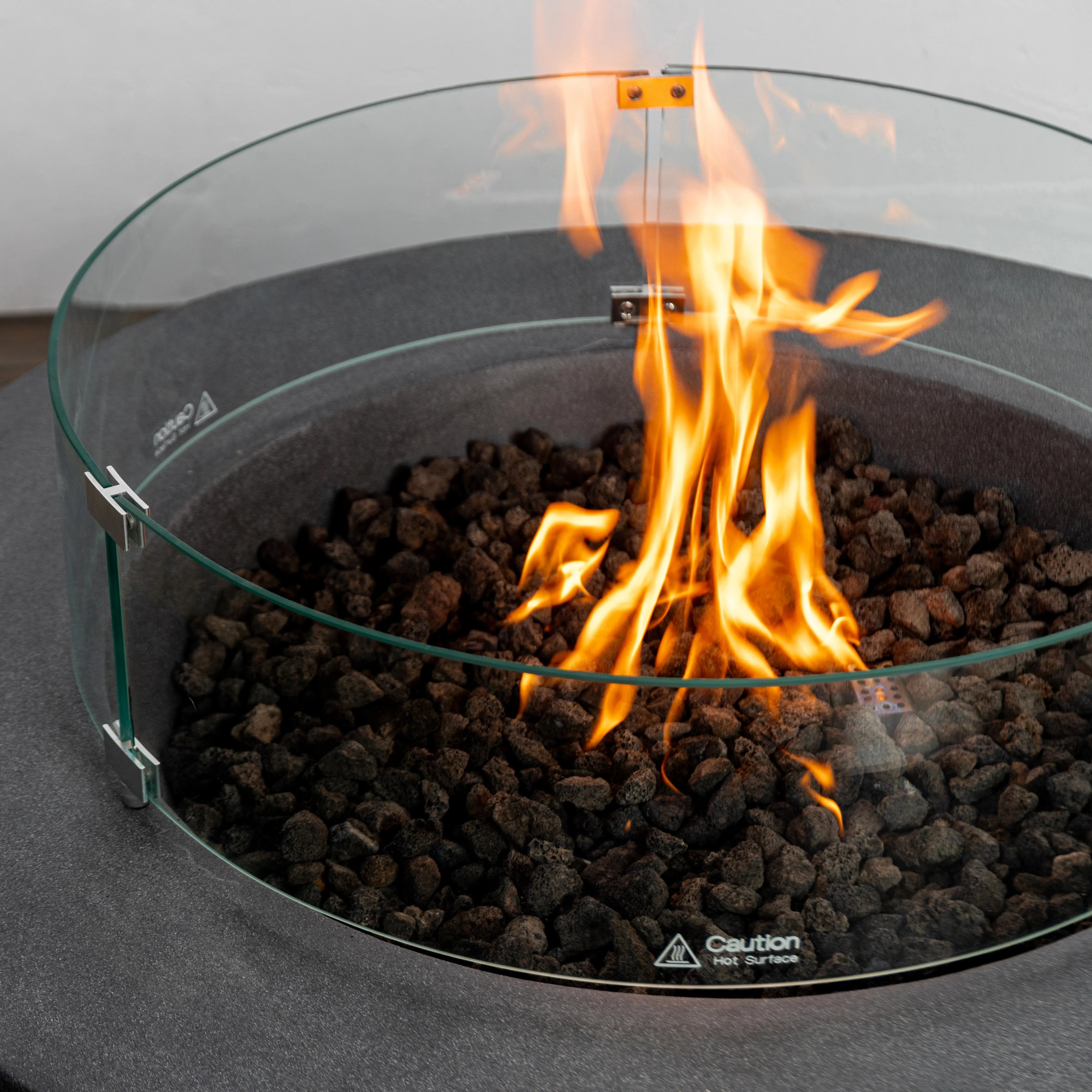 42" Round Beton Concrete (GFRC) Natural Gas Fire Pit by Starfire Designs - Image 17
