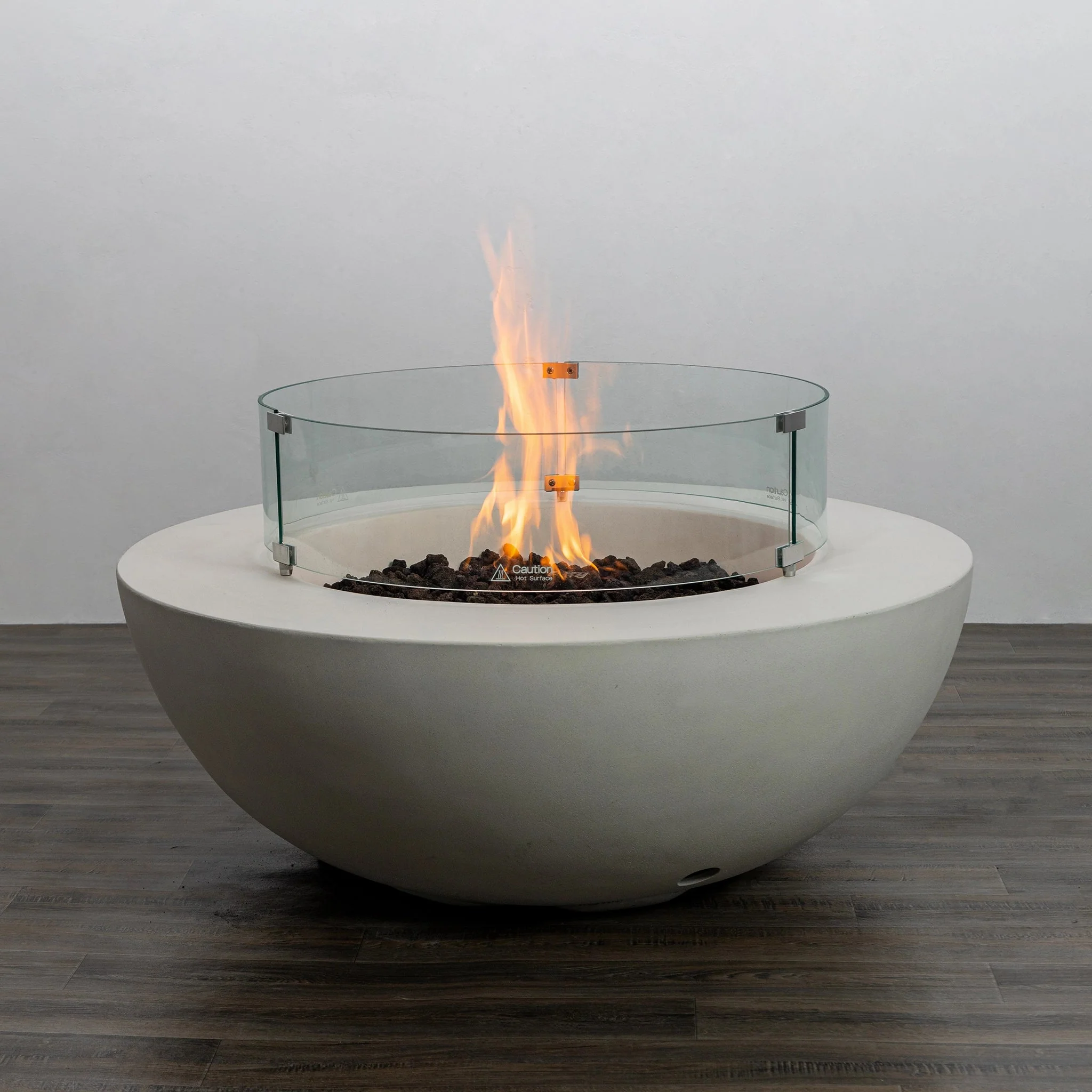 42" Round Beton Concrete (GFRC) Natural Gas Fire Pit by Starfire Designs - Image 32