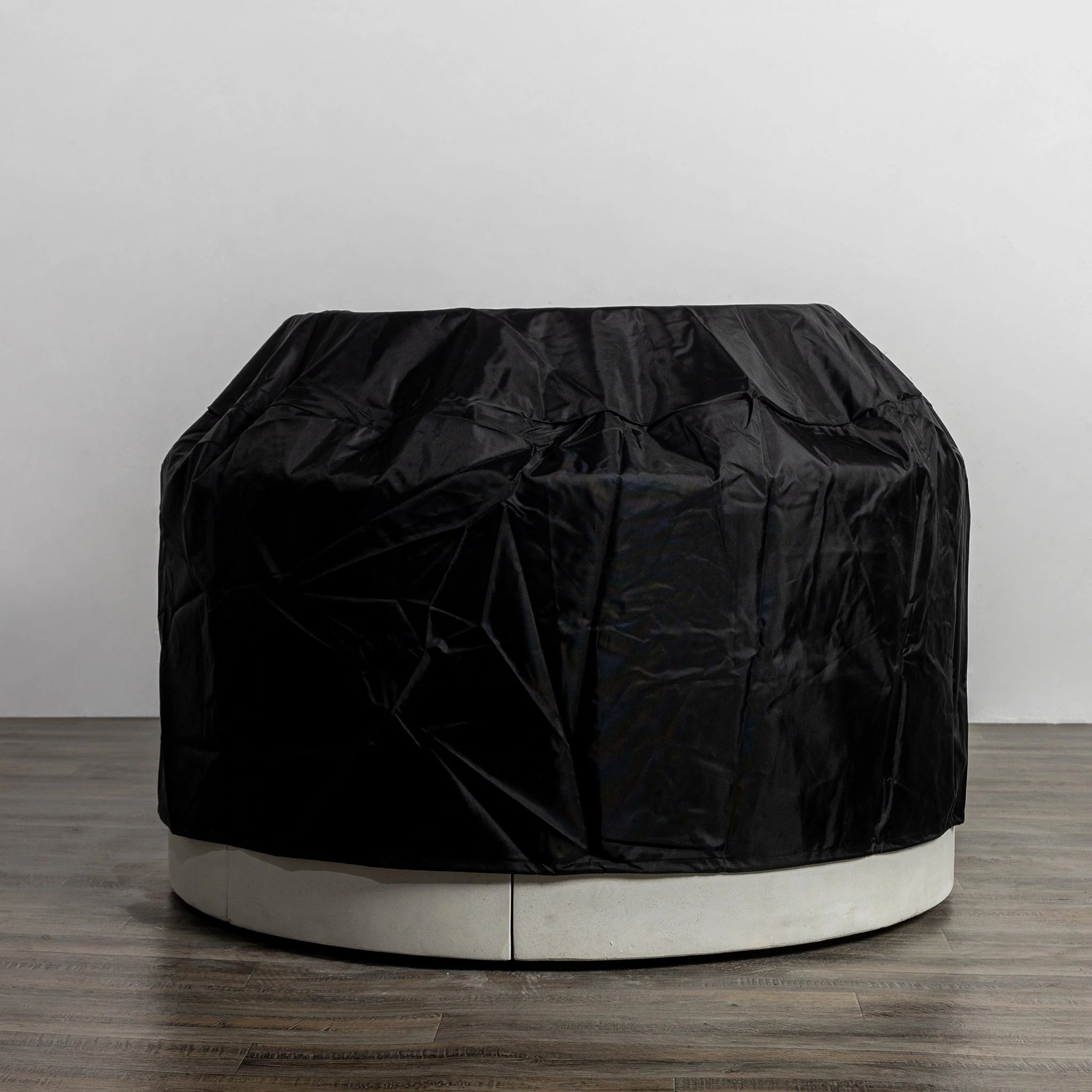 42" Round Beton Concrete (GFRC) Gas Fire Pit with Hidden Propane Tank by Starfire Designs - Image 43