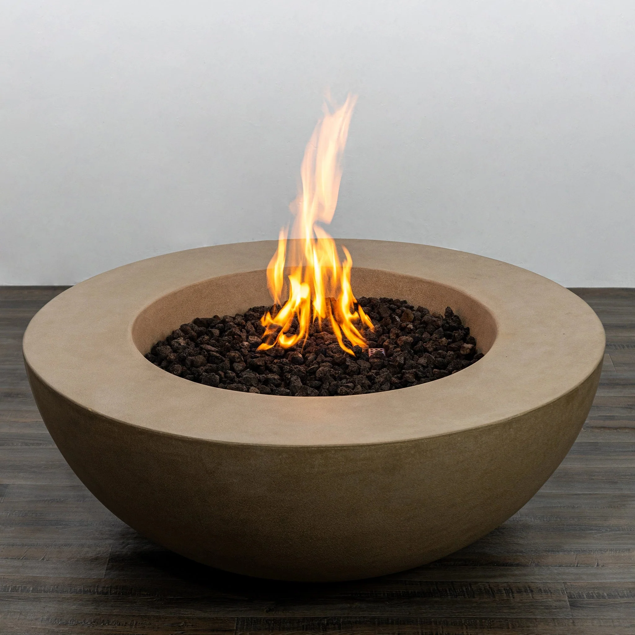 42" Round Beton Concrete (GFRC) Natural Gas Fire Pit by Starfire Designs - Image 21