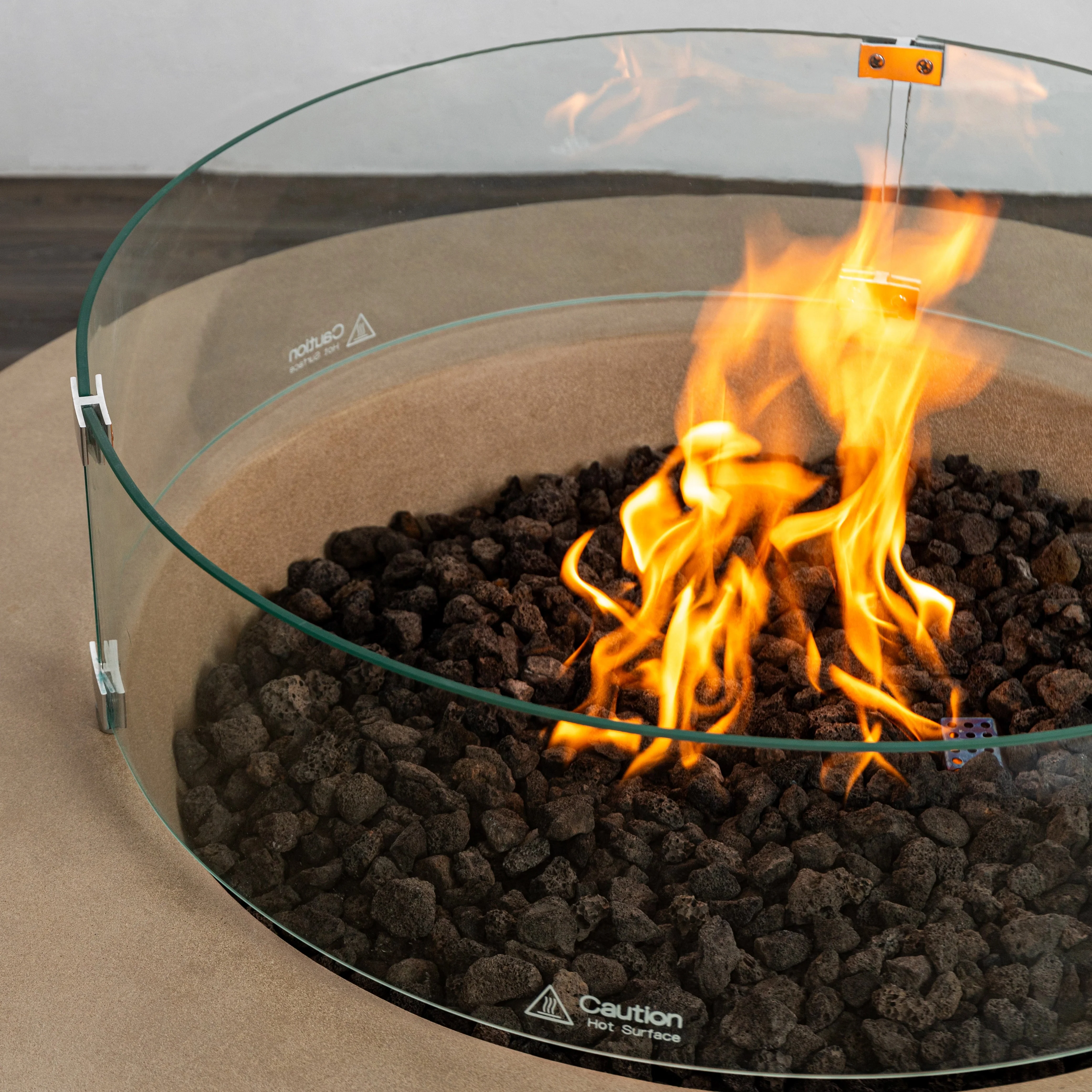 42" Round Beton Concrete (GFRC) Natural Gas Fire Pit by Starfire Designs - Image 26