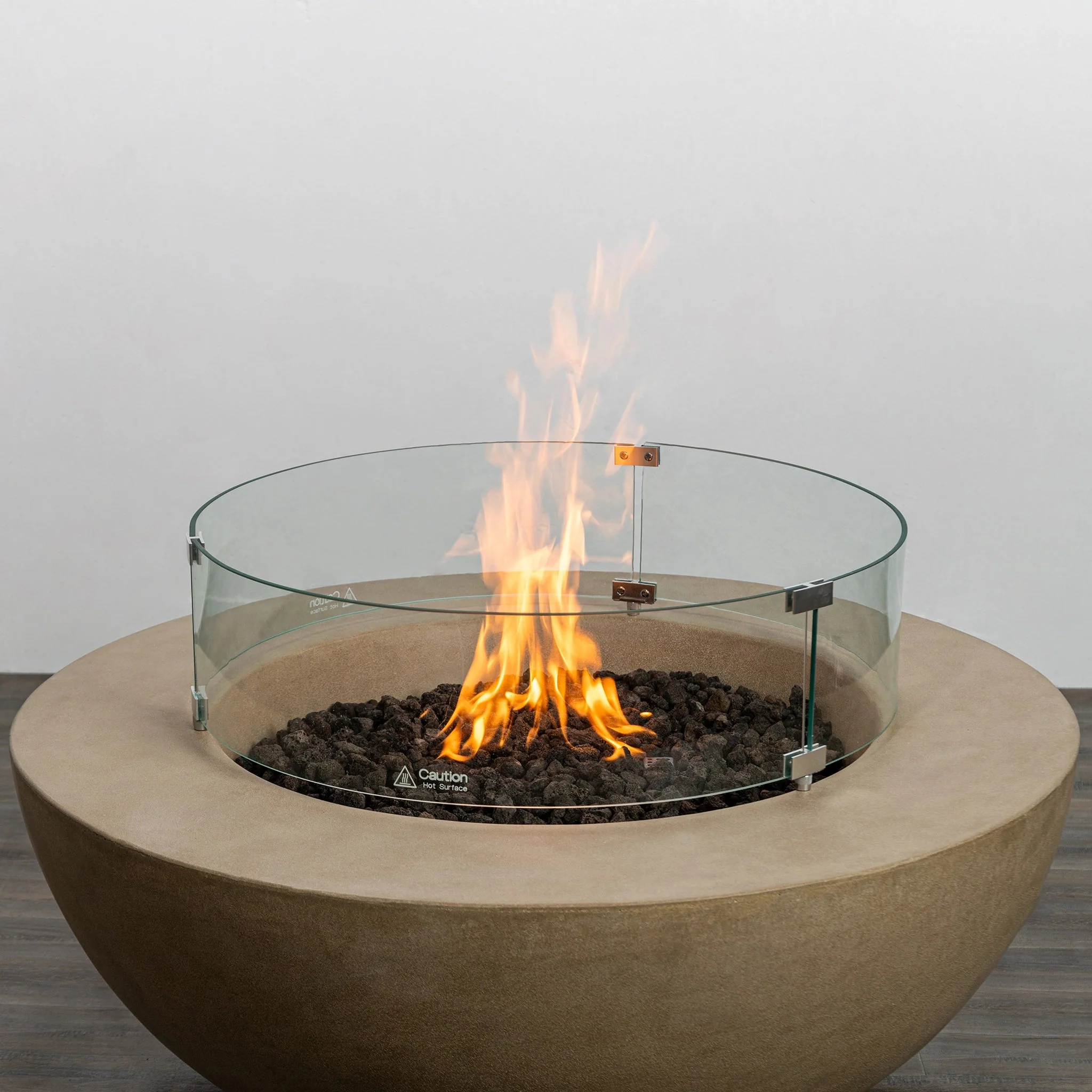42" Round Beton Concrete (GFRC) Natural Gas Fire Pit by Starfire Designs - Image 22