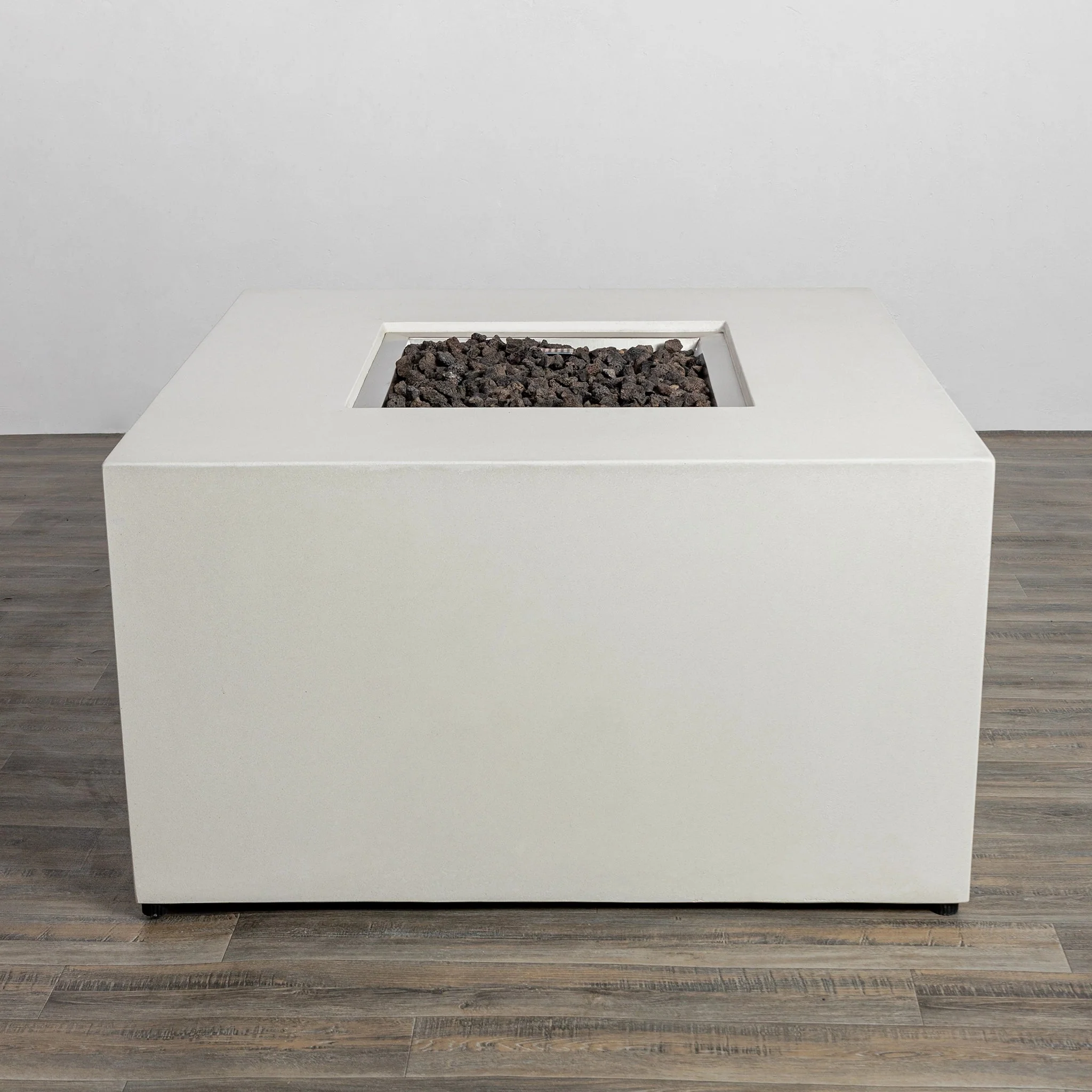 42" Square Beton Concrete (GFRC) Gas Fire Pit with Hidden Propane Tank by Starfire Designs - Image 33