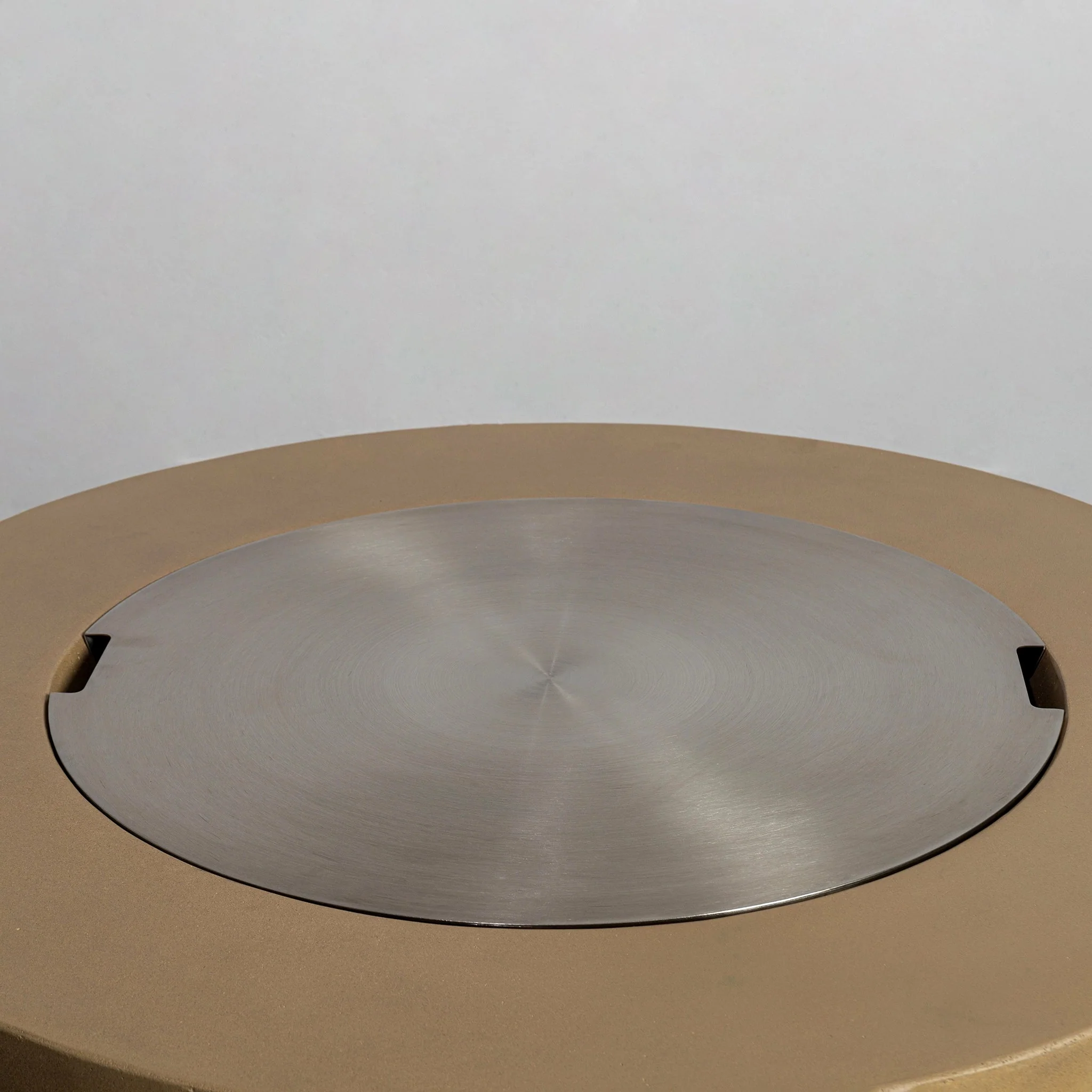 42" Round Beton Concrete (GFRC) Gas Fire Pit with Hidden Propane Tank by Starfire Designs - Image 20