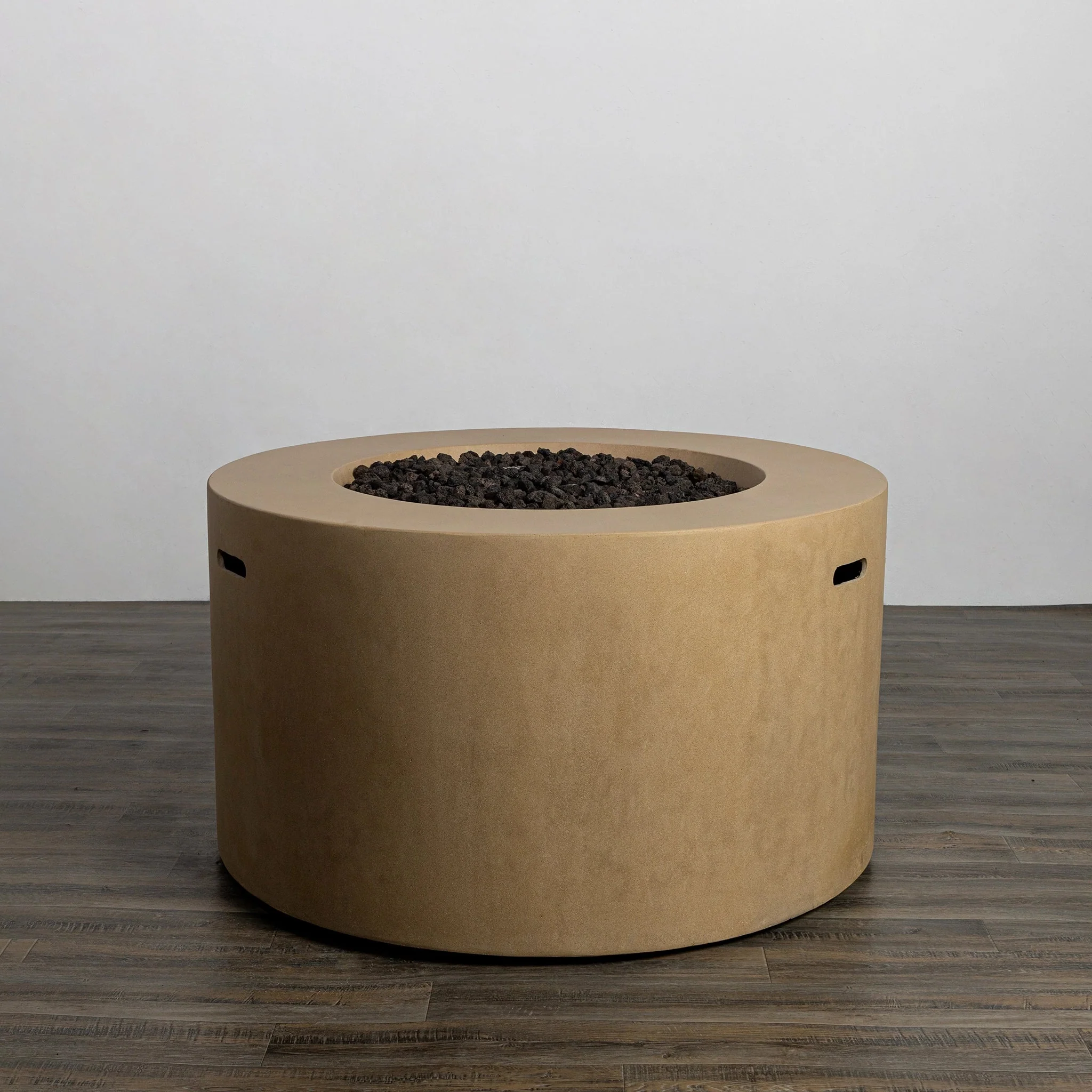 42" Round Beton Concrete (GFRC) Gas Fire Pit with Hidden Propane Tank by Starfire Designs - Image 16