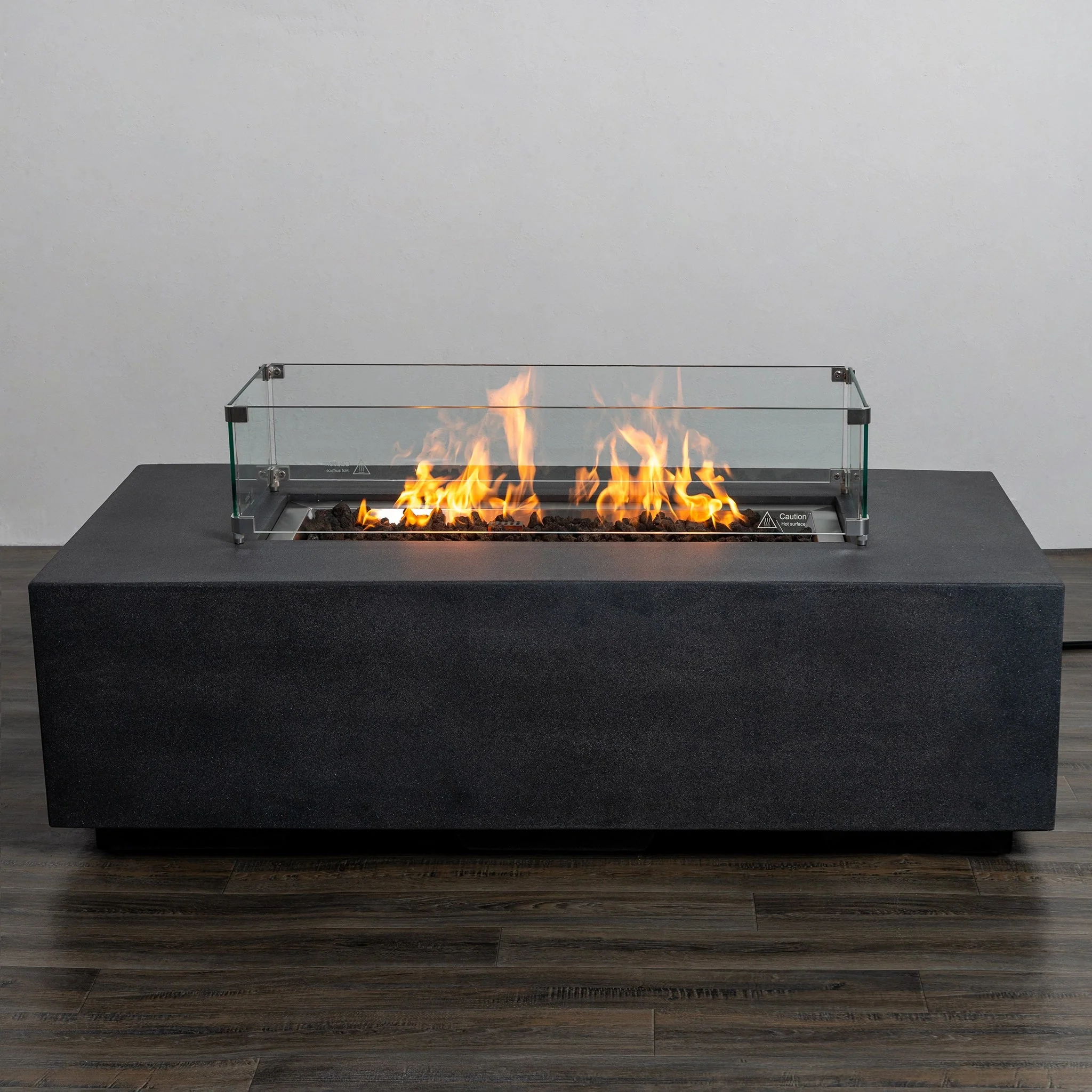 55" Rectangle Beton Concrete (GRFC) Gas Fire Pit by Starfire Designs - Image 11