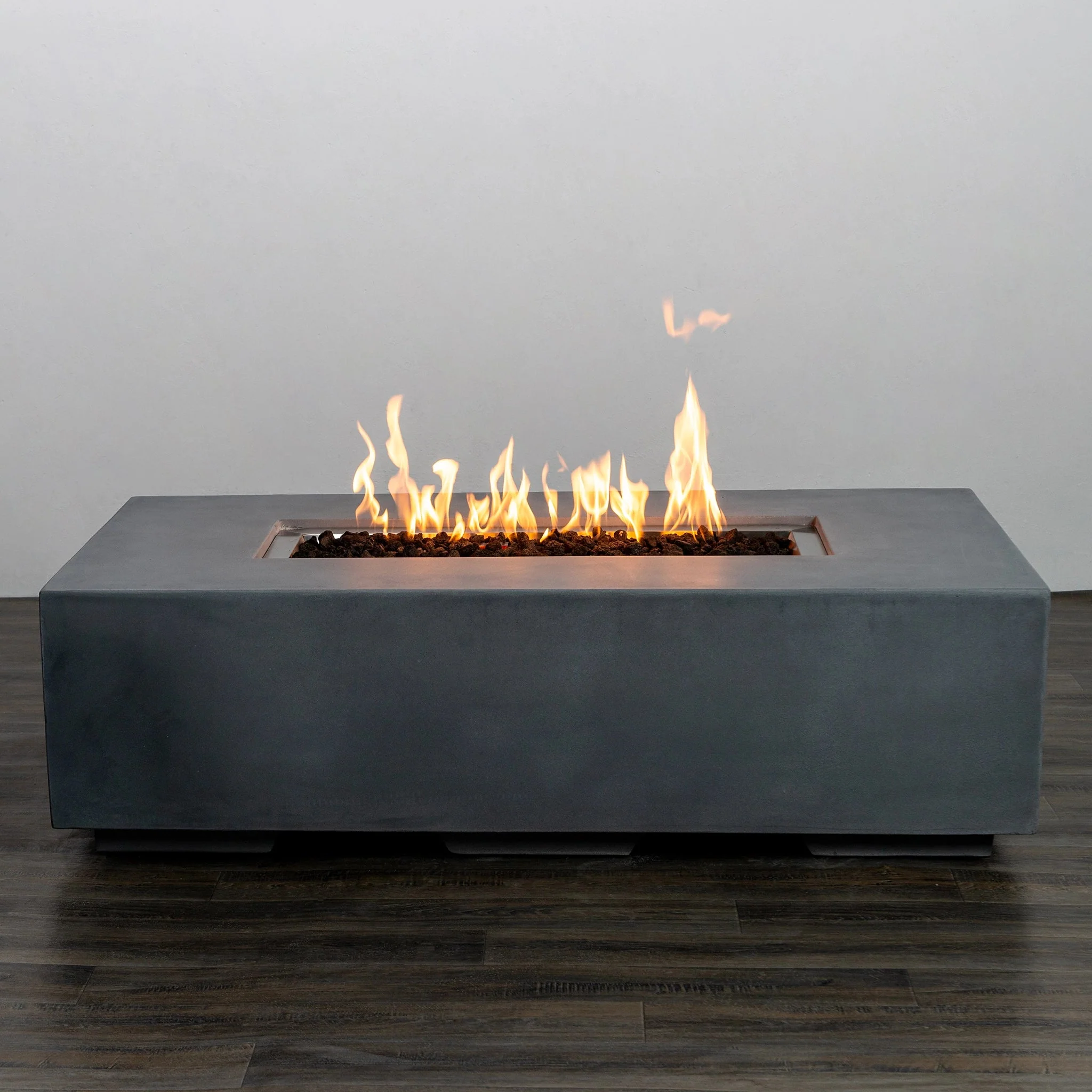 55" Rectangle Beton Concrete (GRFC) Gas Fire Pit by Starfire Designs - Image 13