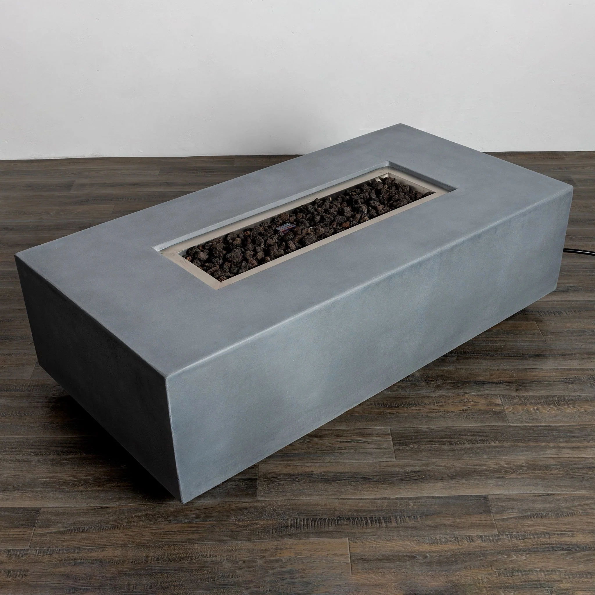 55" Rectangle Beton Concrete (GRFC) Gas Fire Pit by Starfire Designs - Image 14