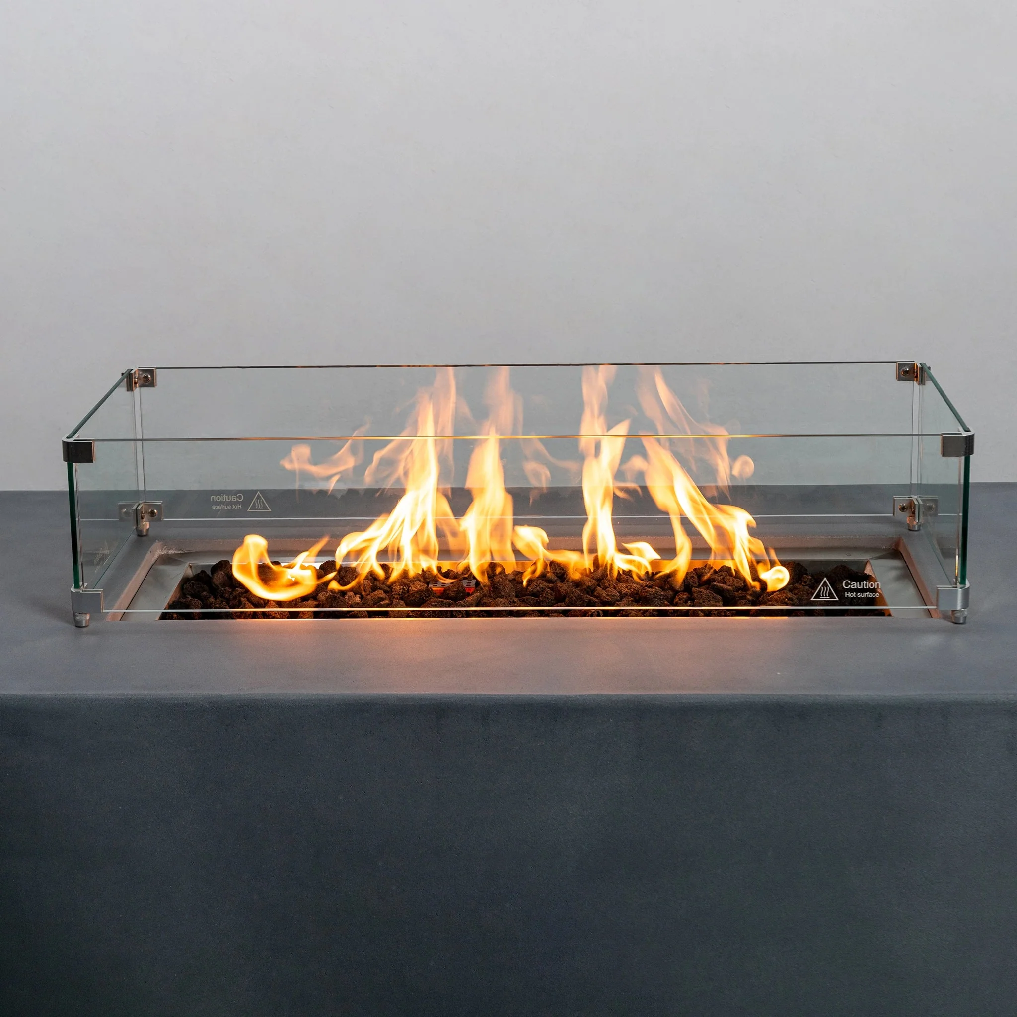 55" Rectangle Beton Concrete (GRFC) Gas Fire Pit by Starfire Designs - Image 15