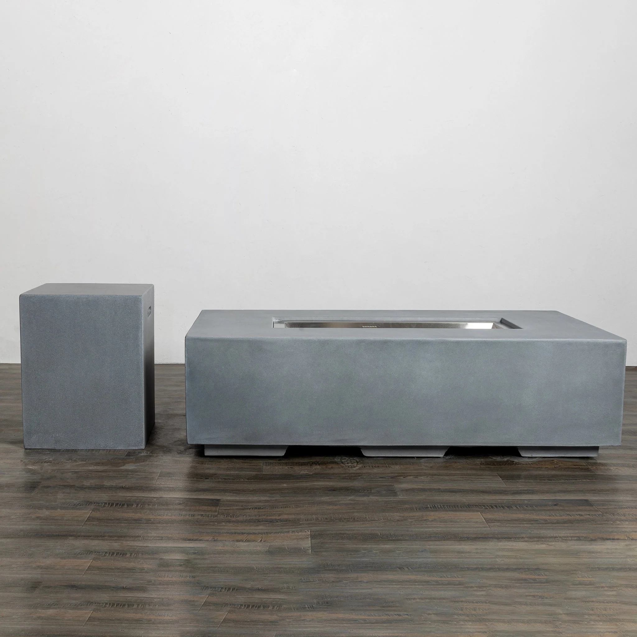 55" Rectangle Beton Concrete (GRFC) Gas Fire Pit by Starfire Designs - Image 16