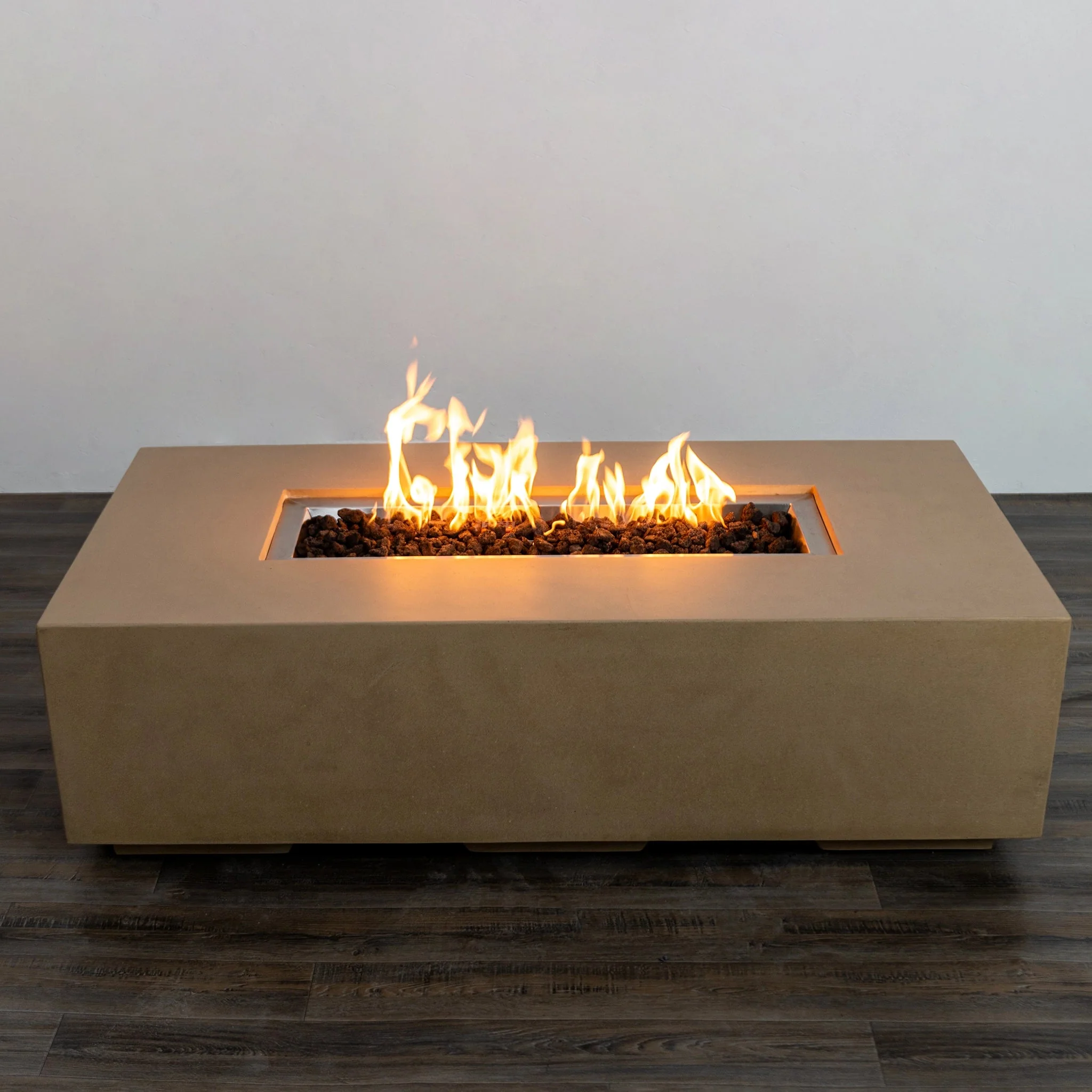 55" Rectangle Beton Concrete (GRFC) Gas Fire Pit by Starfire Designs - Image 22