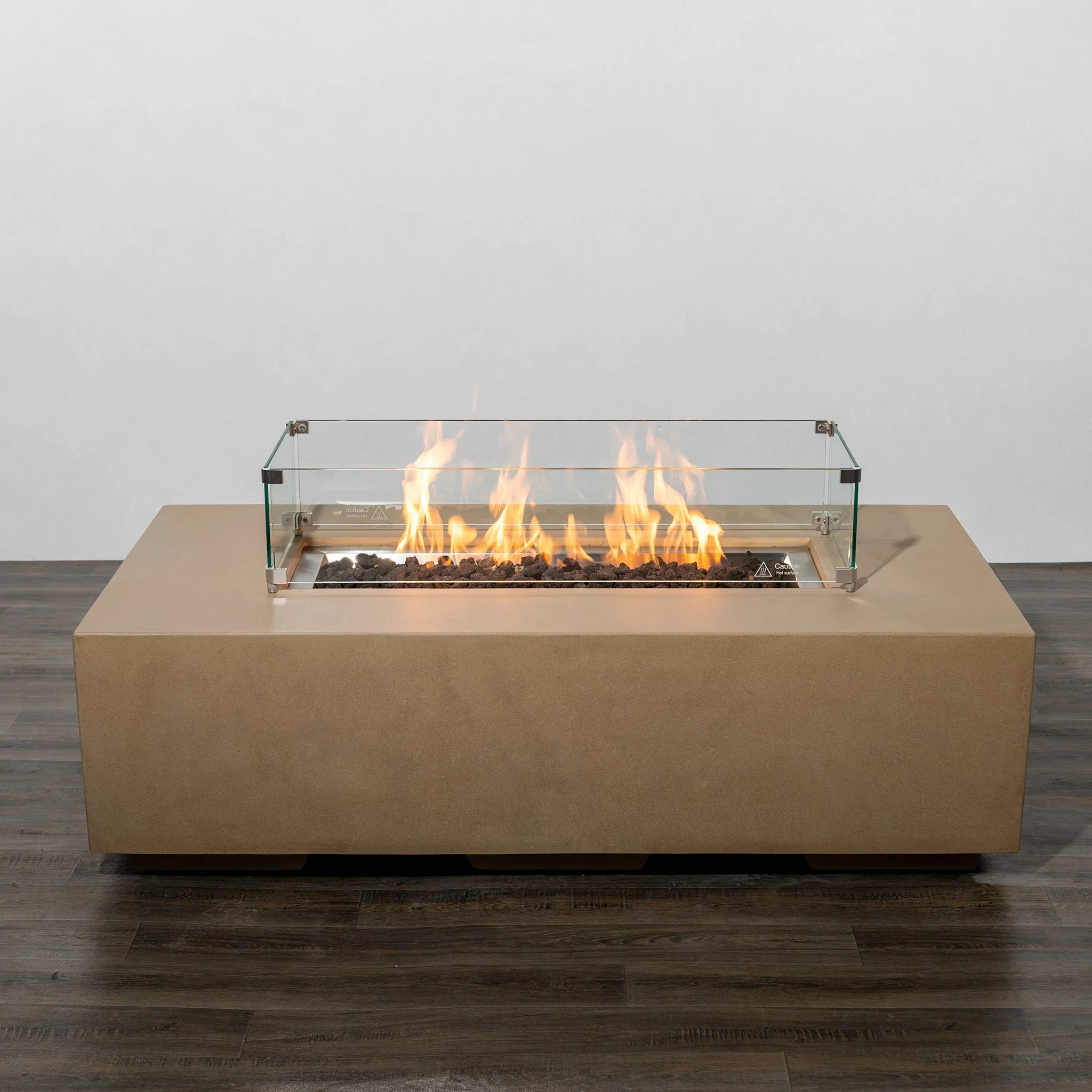 55" Rectangle Beton Concrete (GRFC) Gas Fire Pit by Starfire Designs - Image 23